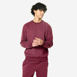 Sweat chaud en molleton homme, marron givré