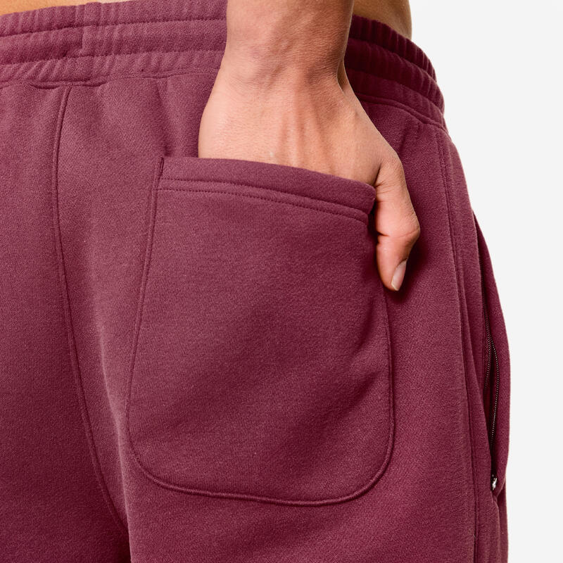 Pantalon fitness călduros Mov Roșu Bărbați