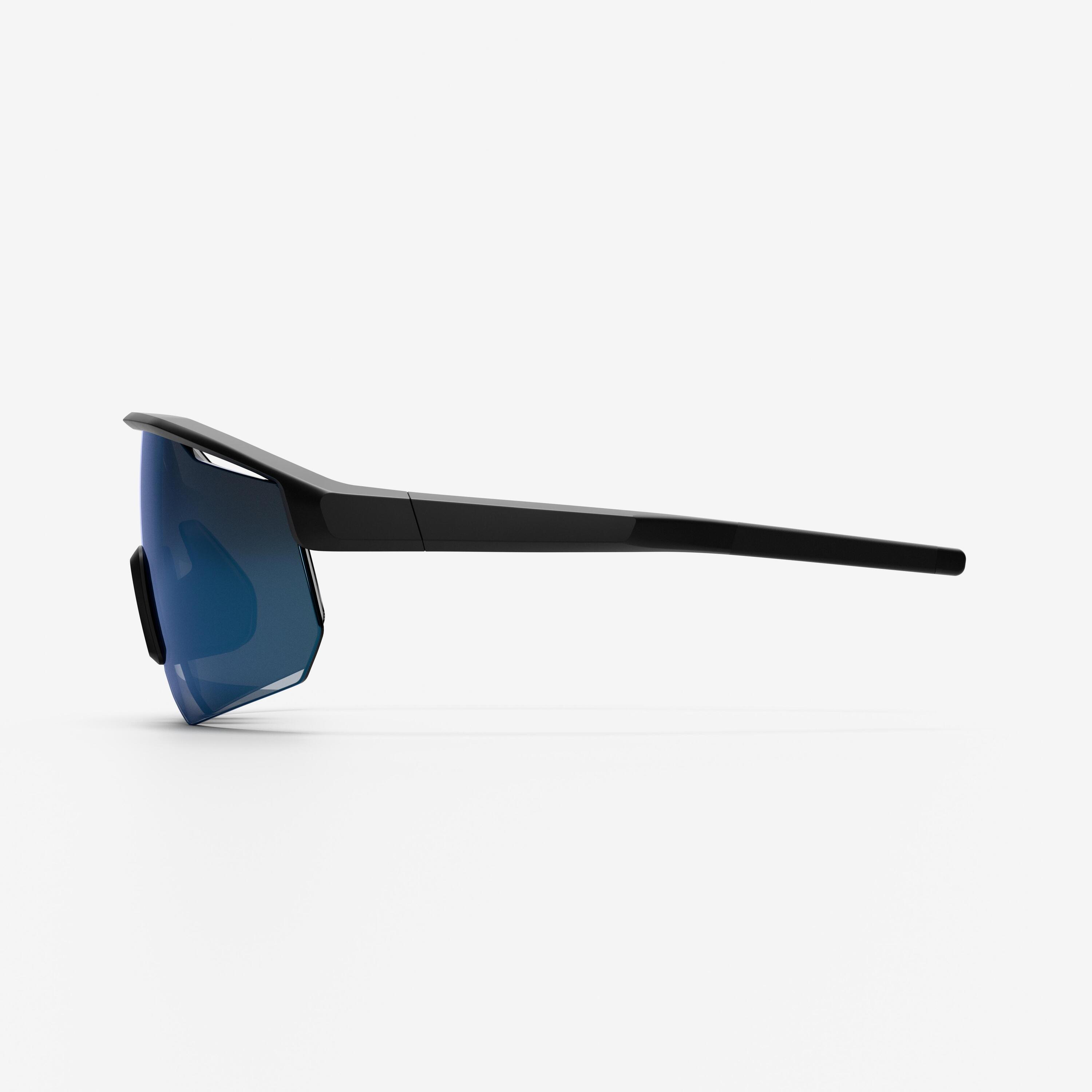 Fietsbril voor volwassenen PERF 500 LIGHT categorie 3 zwart/blauw 4/10