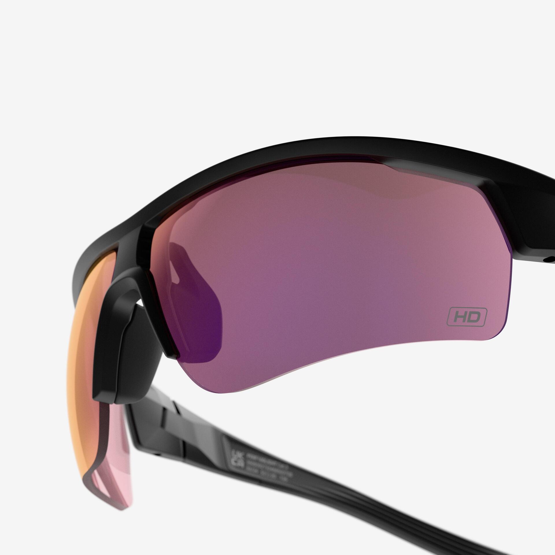 Adult Cycling Cat High Definition Sunglasses Perf 100 Black