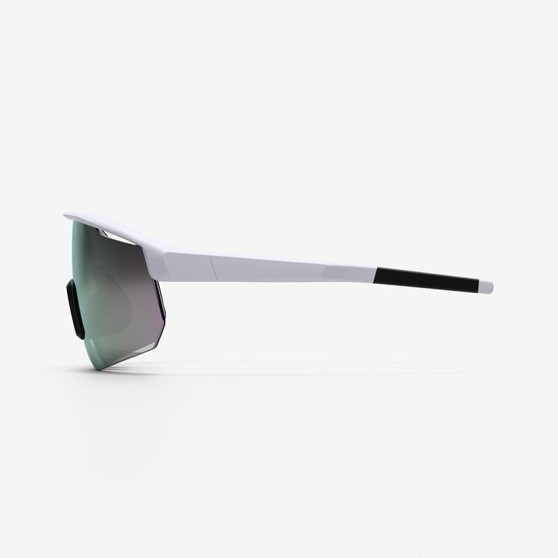 Ochelari Ciclism PERF 500 LIGHT categorie 3 Alb Adulți