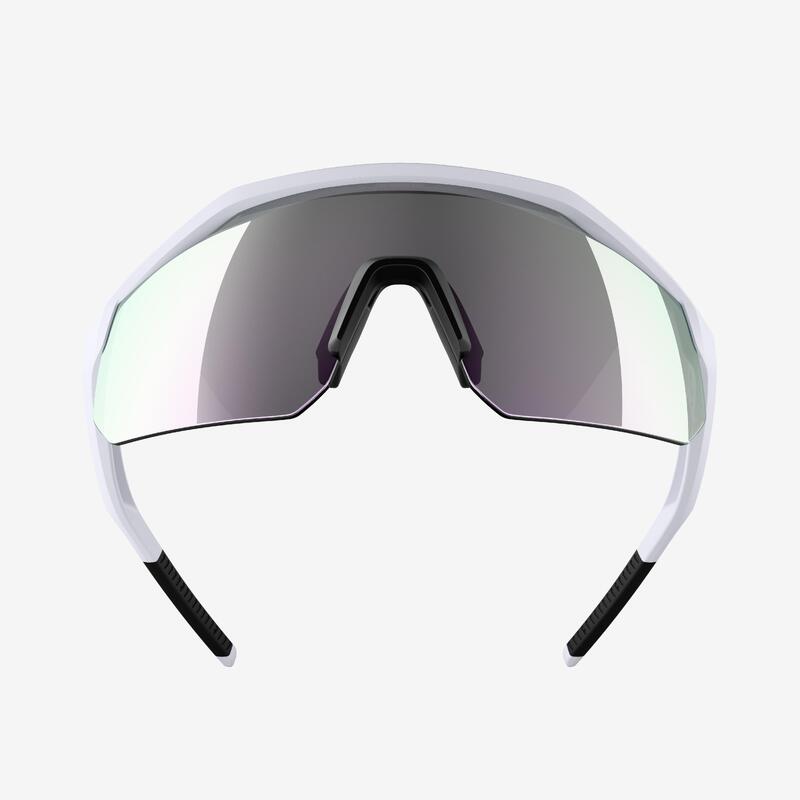 Ochelari Ciclism PERF 500 LIGHT categorie 3 Alb Adulți