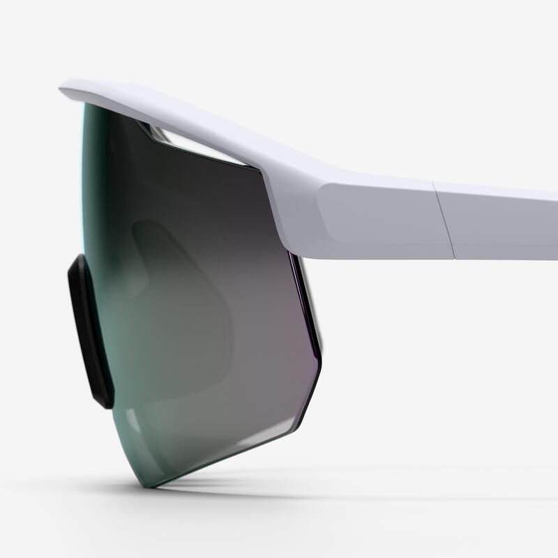 Ochelari Ciclism PERF 500 LIGHT categorie 3 Alb Adulți