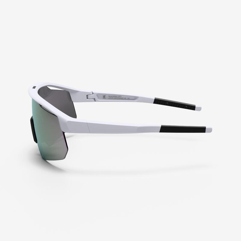 Ochelari Ciclism PERF 500 LIGHT categorie 3 Alb Adulți