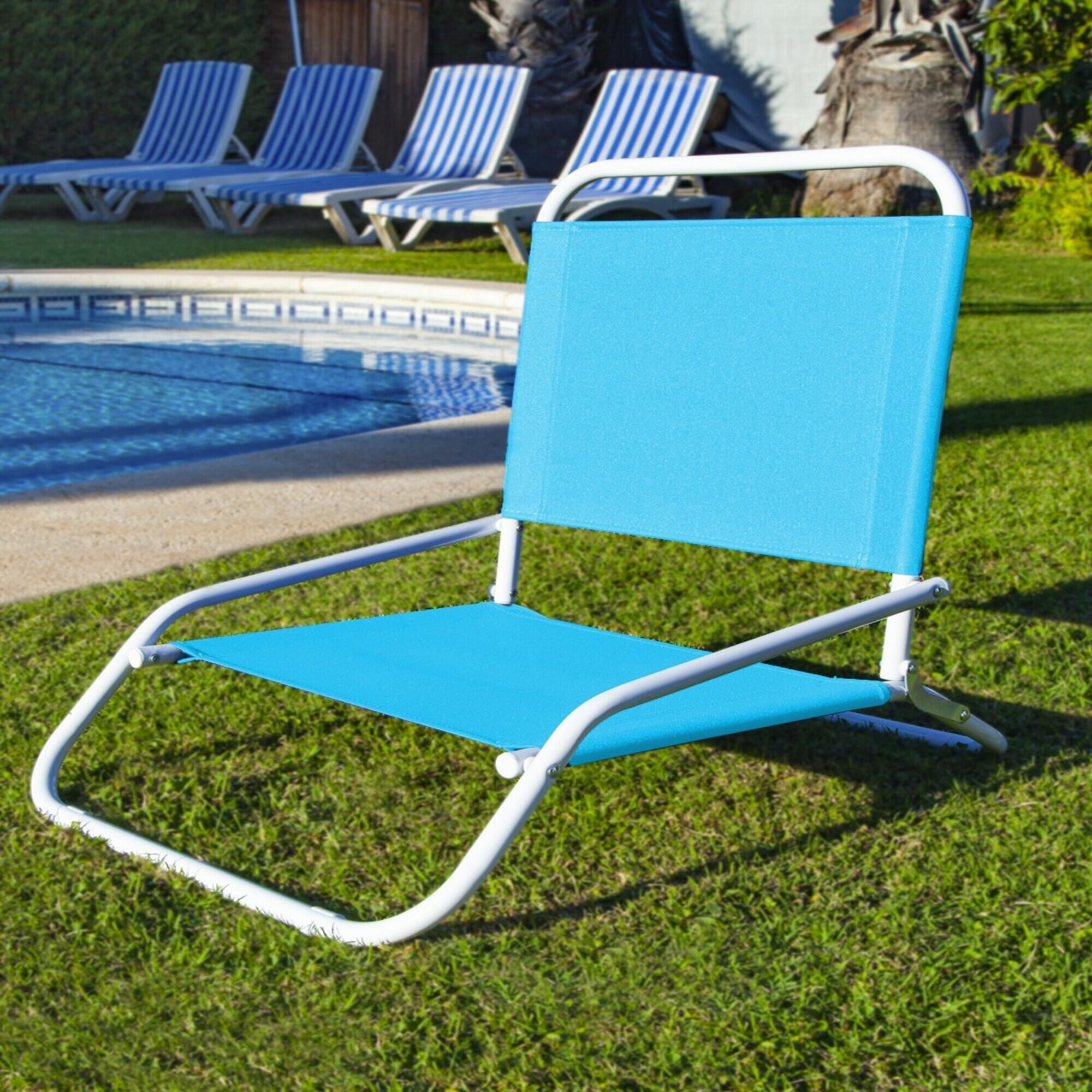 Sedia mare compatta, pieghevole e leggera 66x54x10 cm 5/11