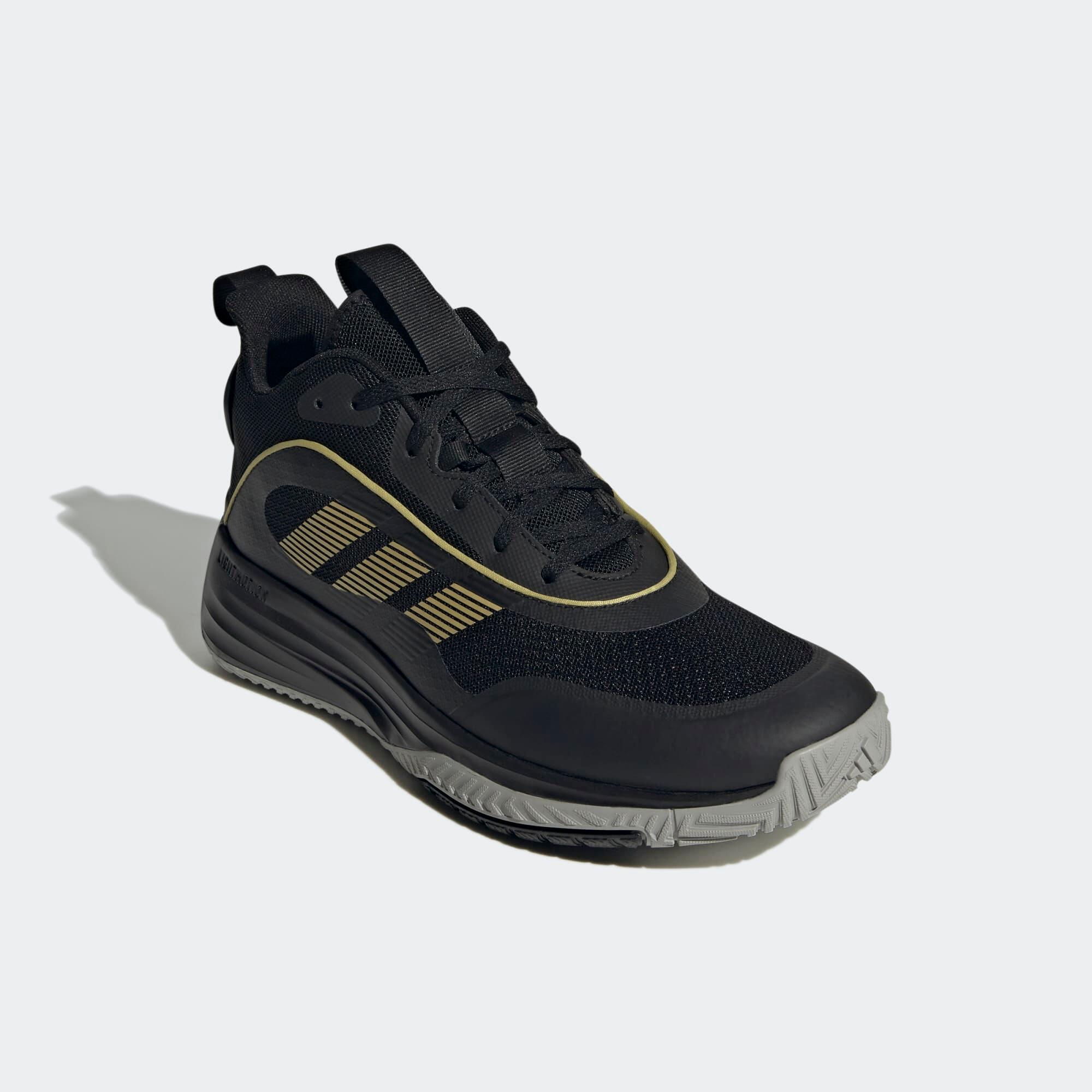 Scarpe basket adulto ADIDAS OWN THE GAME 3.0 nero-oro 7/9