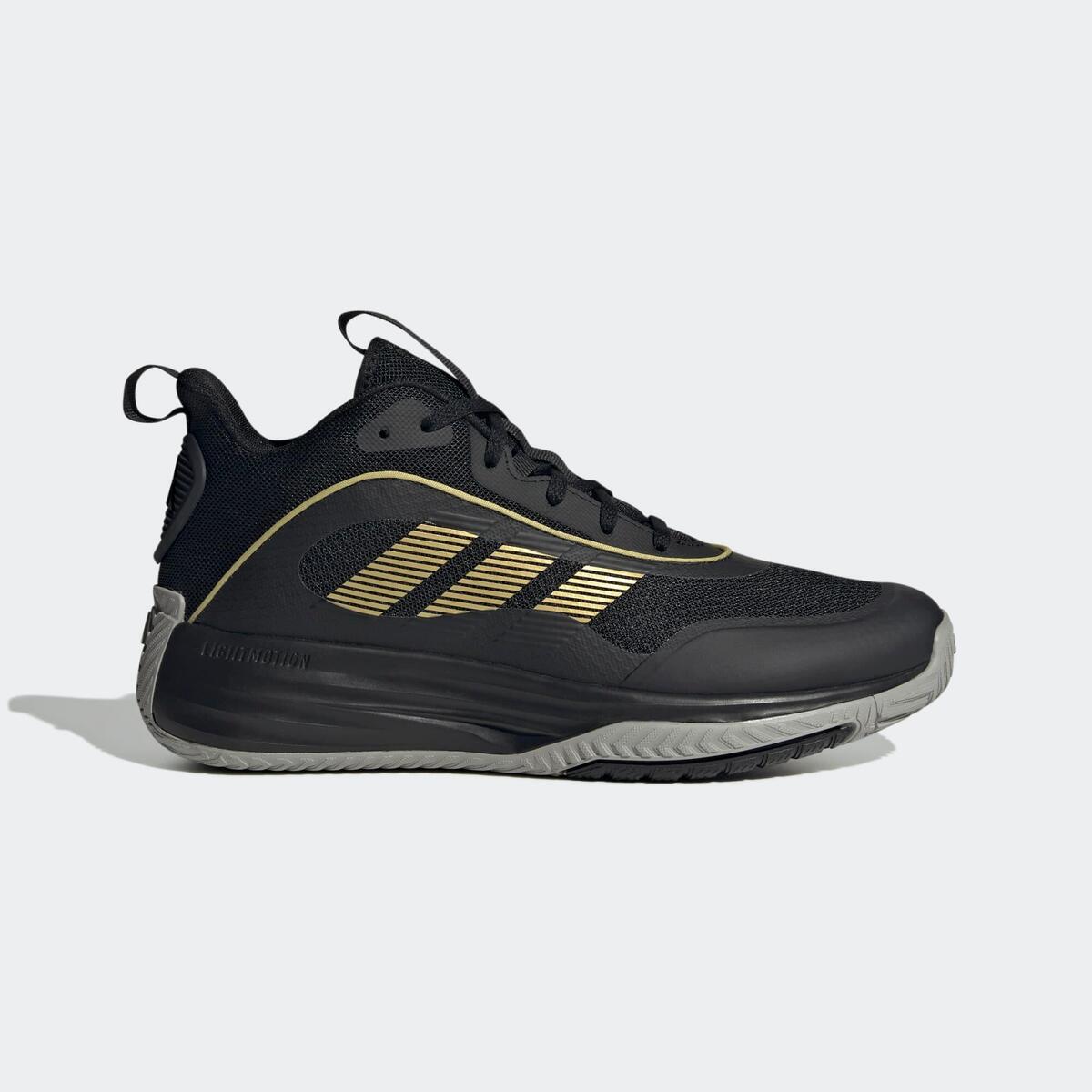 Chaussure de basketball Adulte - Adidas Own The Game 3.0 noir et or