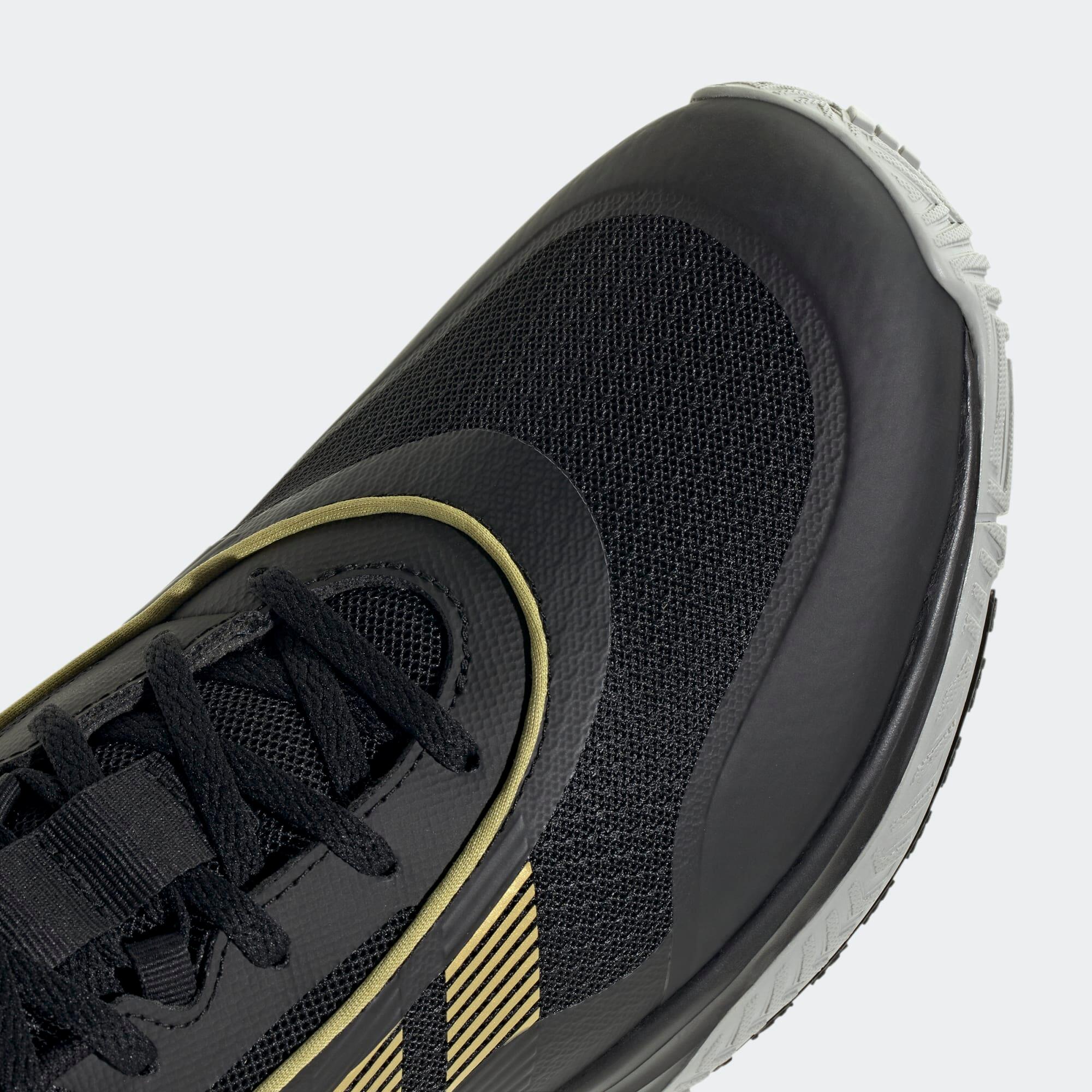 Scarpe basket adulto ADIDAS OWN THE GAME 3.0 nero-oro 5/9