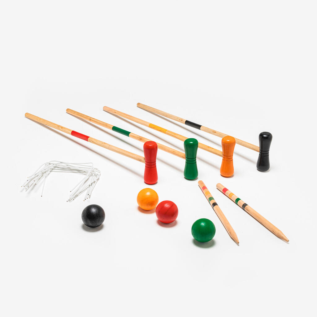 Krocket-Spiel 4 Spieler