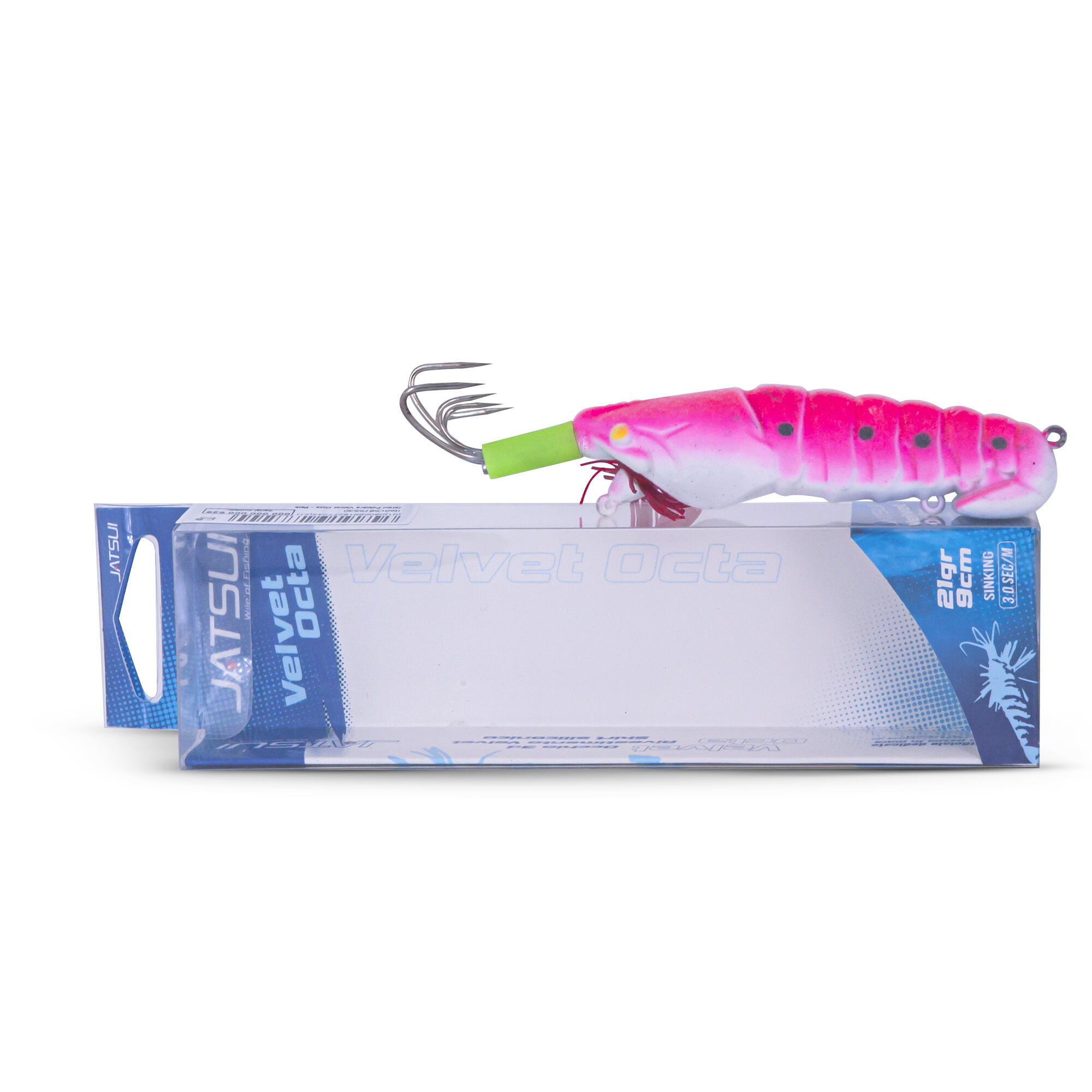 Polpara pesca al polpo tako eging Jatsui Velvet Octa rosa 3/4