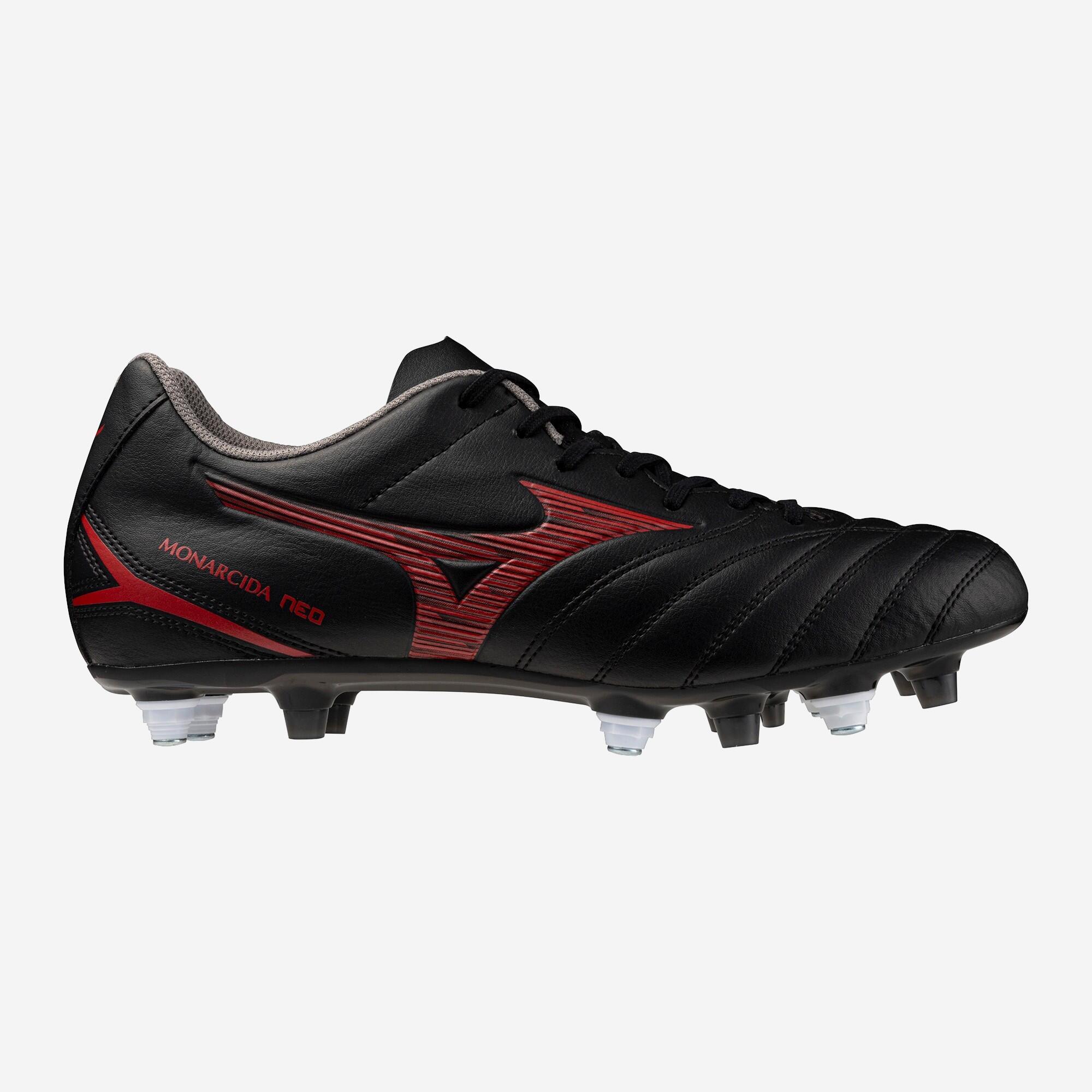 MIZUNO Scarpe rugby adulto Mizuno MONARCIDA NEO III HYBRID nero-rosso
