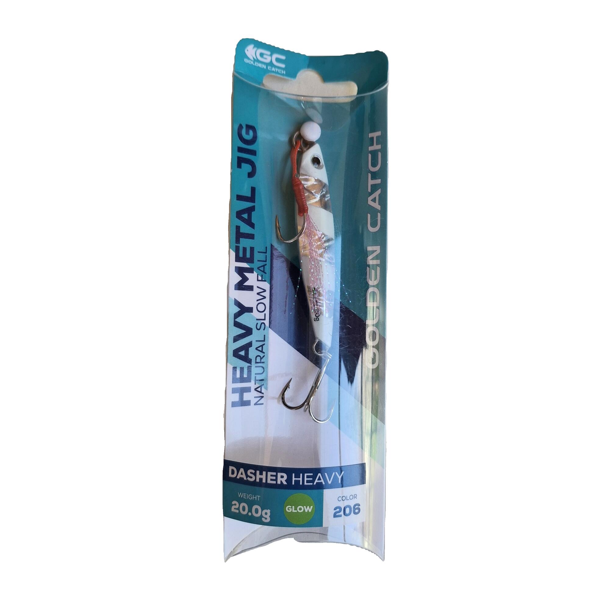 Metal jig pesca spinning mare acqua dolce Golden Catch Dasher 20g col.206 3/4