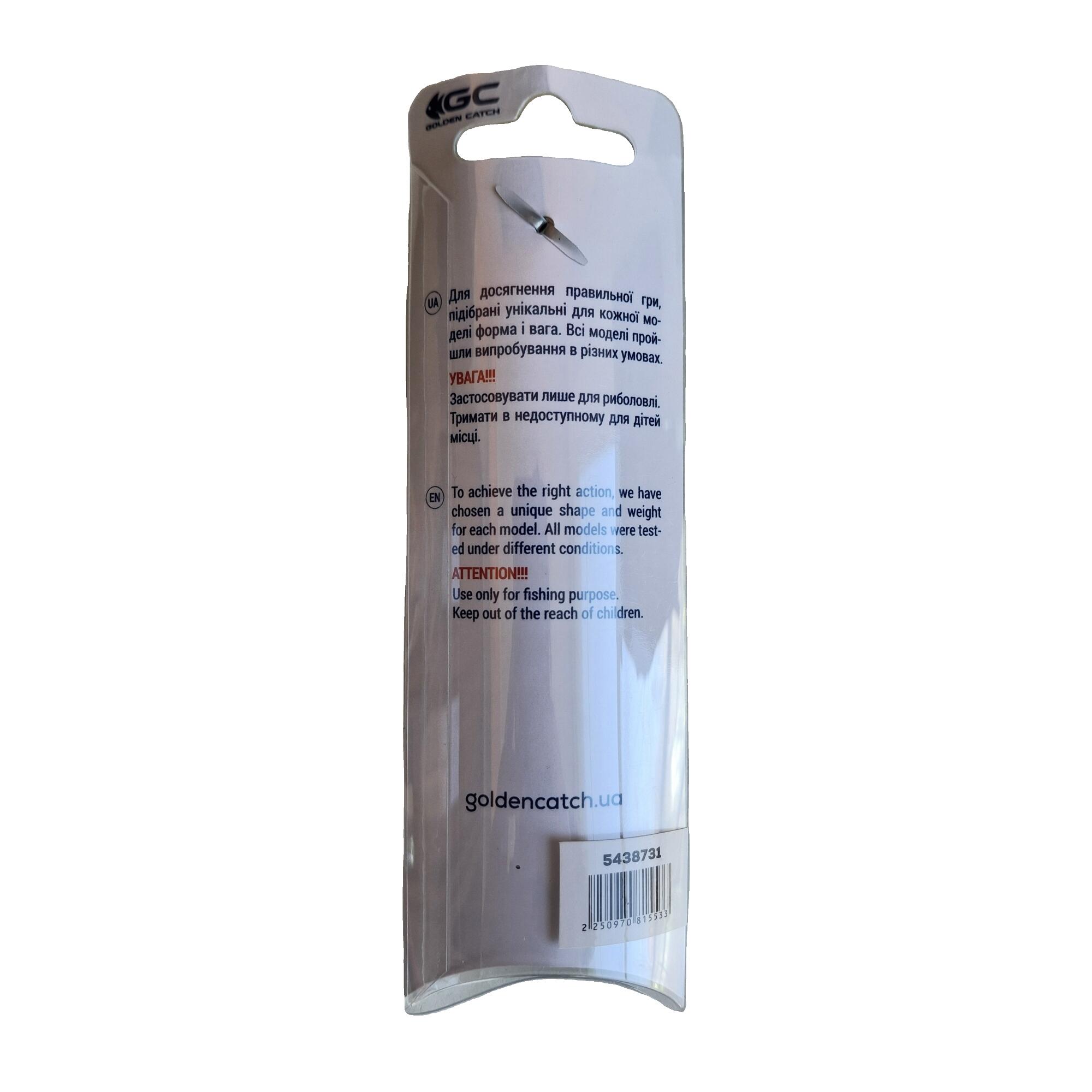 Metal jig pesca spinning mare acqua dolce Golden Catch Dasher 20g col.206 4/4