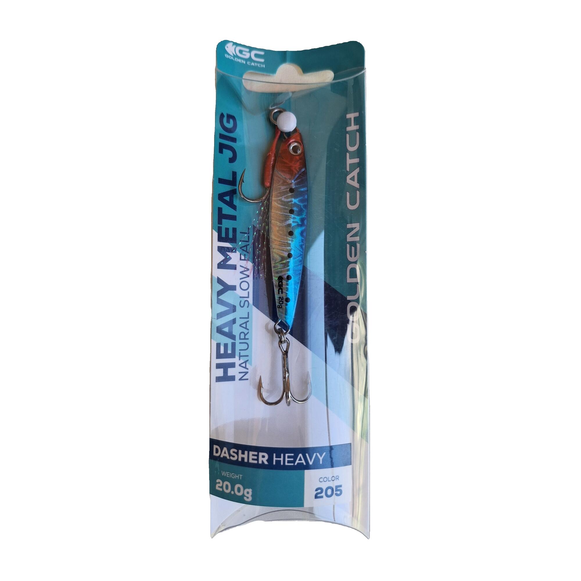 Metal jig pesca spinning mare acqua dolce Golden Catch Dasher 20g col.201 3/4