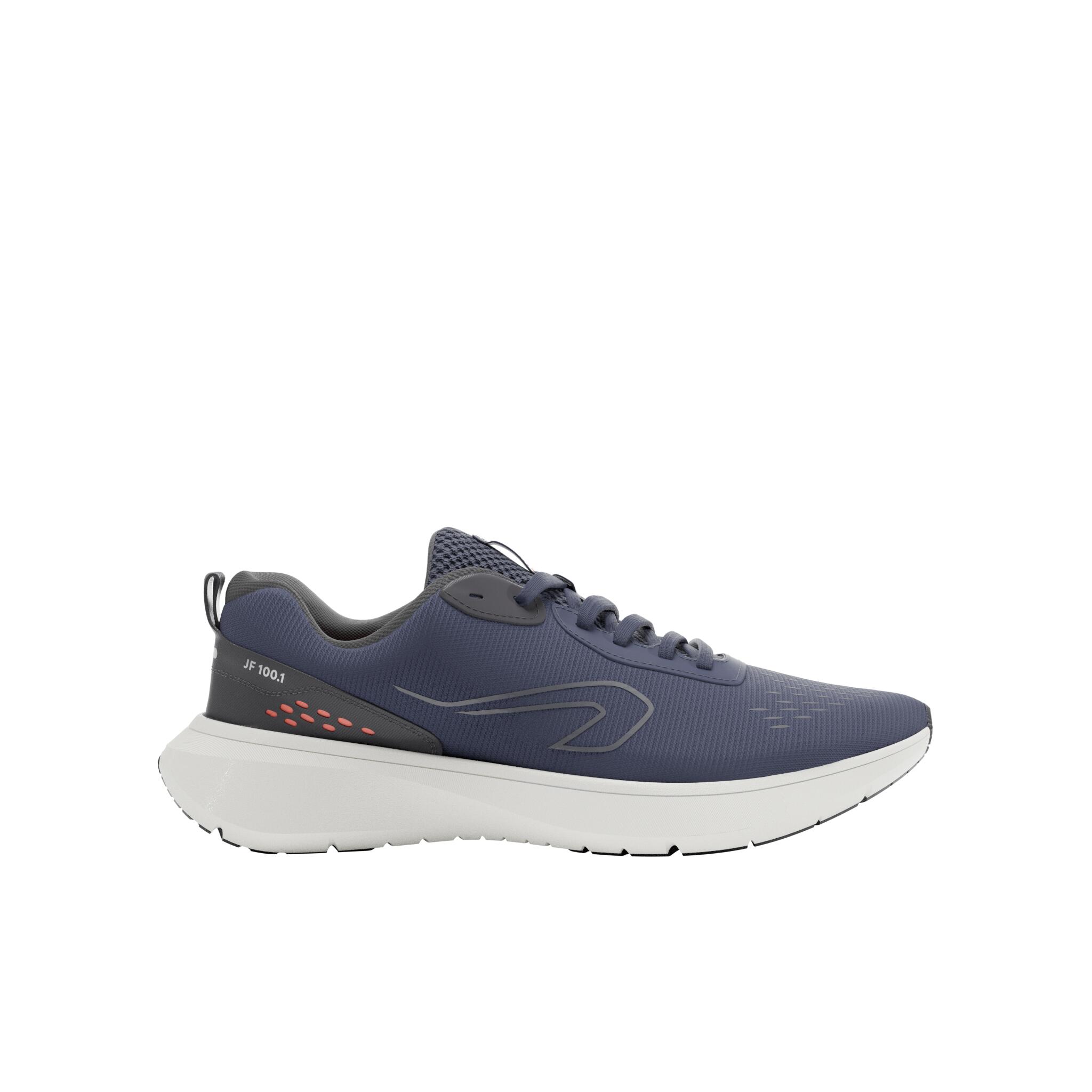 Men Running Shoes Superior Grip Cushioned Upto 10km/week, Jogflow100 -Steel Blue