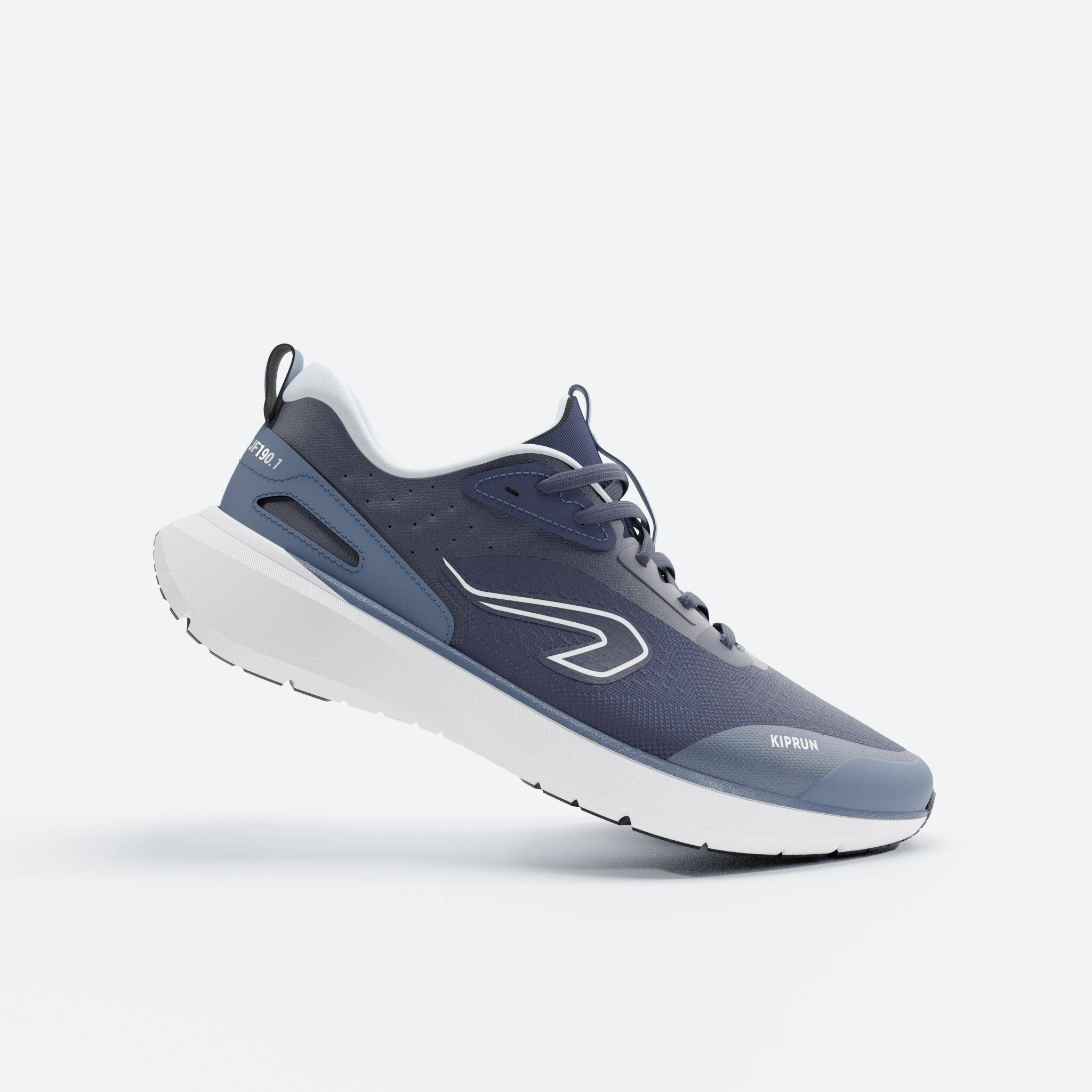 Men Running Shoes Superior Grip Cushioned Upto 20km/week, Jogflow 190.1 - Blue -  1