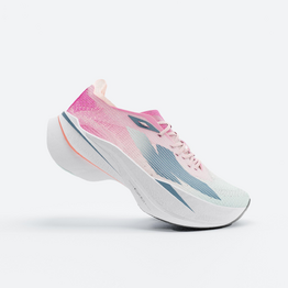 Chaussures de Running à plaque Carbone Femme, KIPRUN KD900X LD+, rose clair