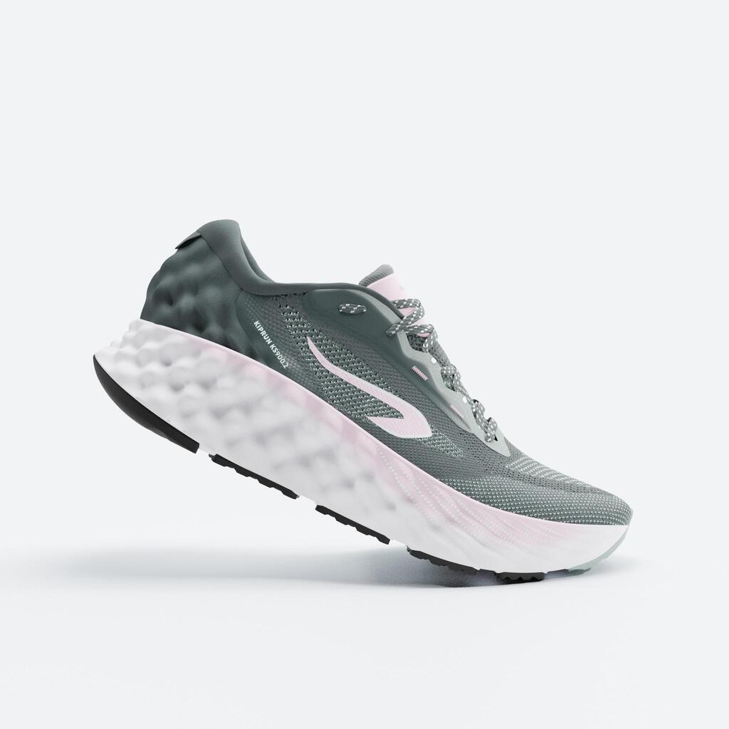 Women's Running Shoes Kiprun KS900.2 - Green/ Purple
