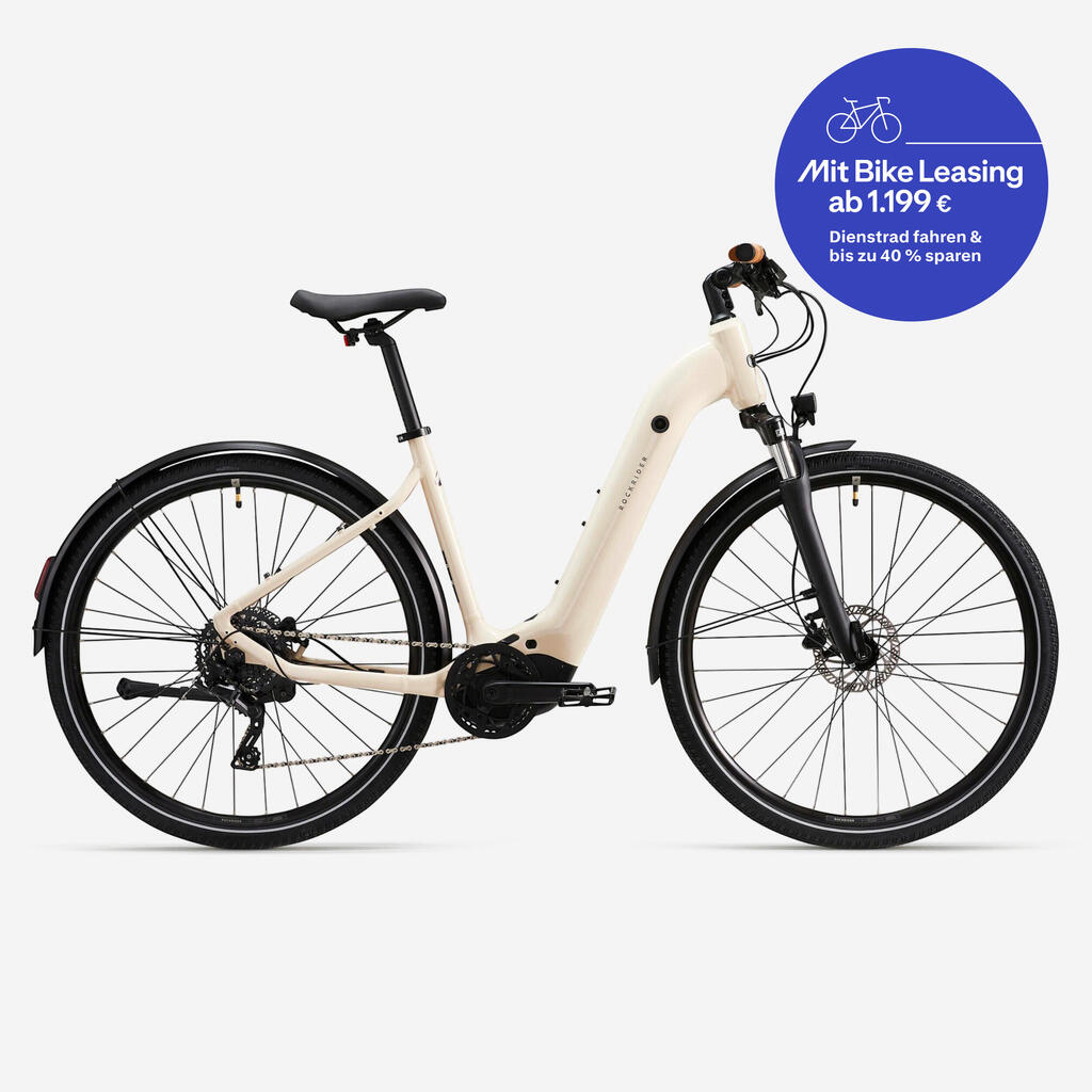 Electric hybrid bike with central motor and low frame E-ACTV 500 lavender