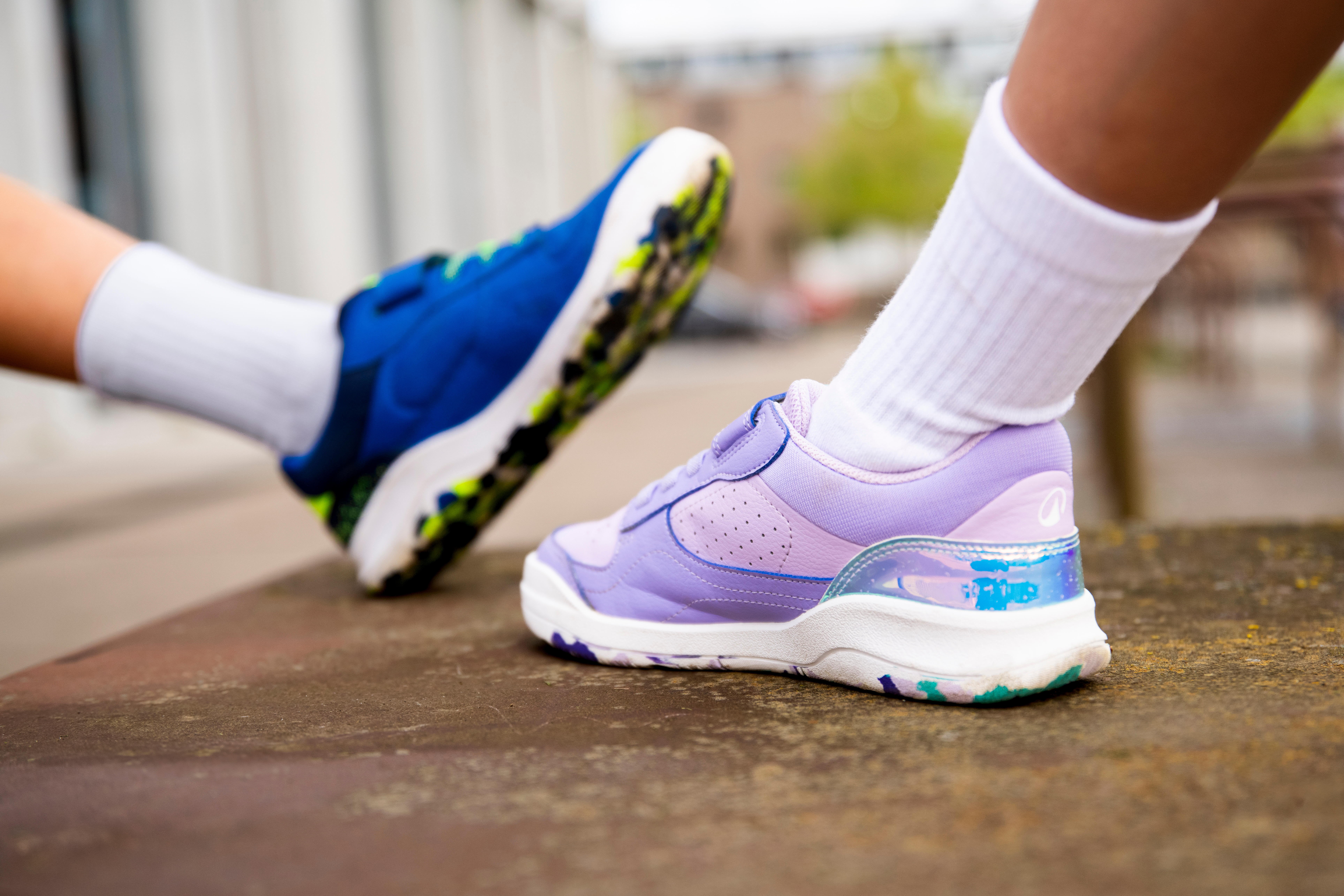 Chaussures à lacets et bande autoagrippante enfant, Playventure yard - DECATHLON