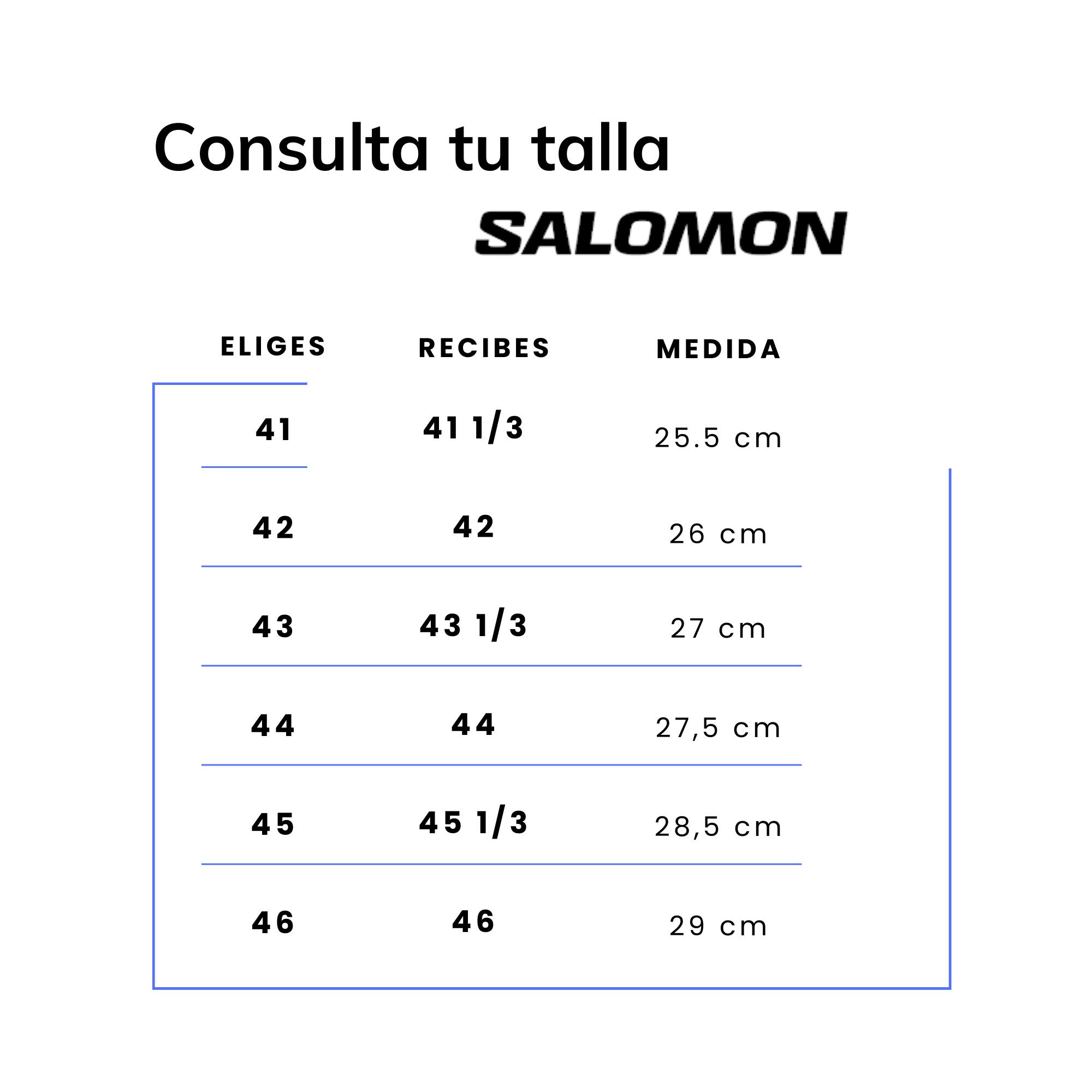 Zapatillas de montaña y trekking  impermeables Hombre Salomon Saliba azul 5/6