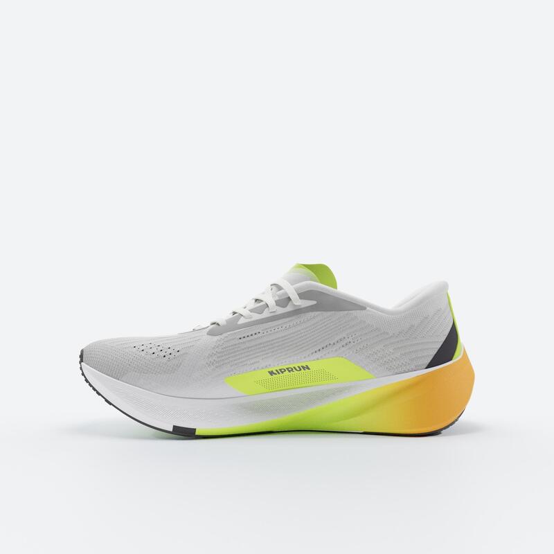 Chaussures running route polyvalente homme, KIPRUN Cushion 500 PREMIUM grise
