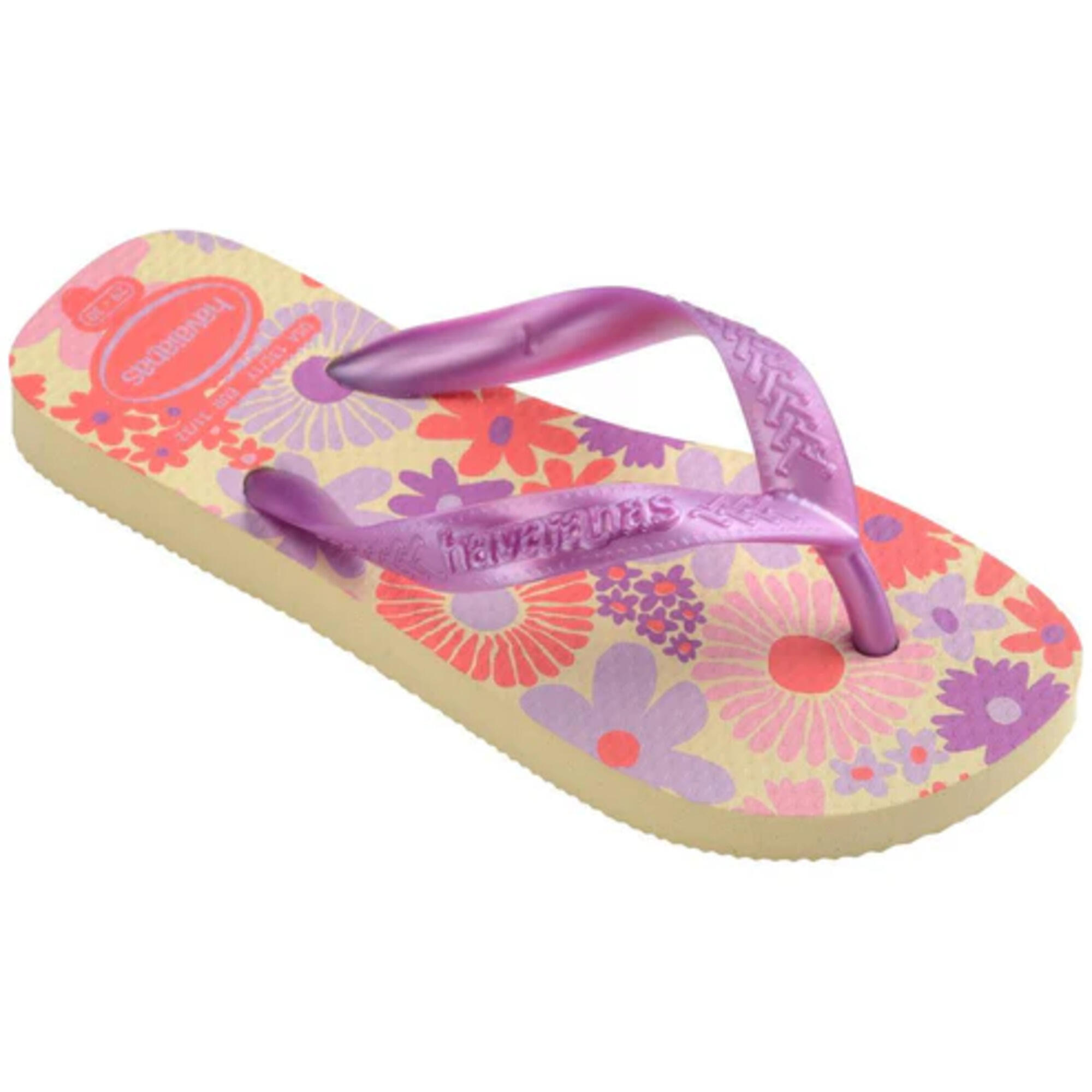Chinelos de surf Havaianas KID Flores Buttercream Menina 6/6