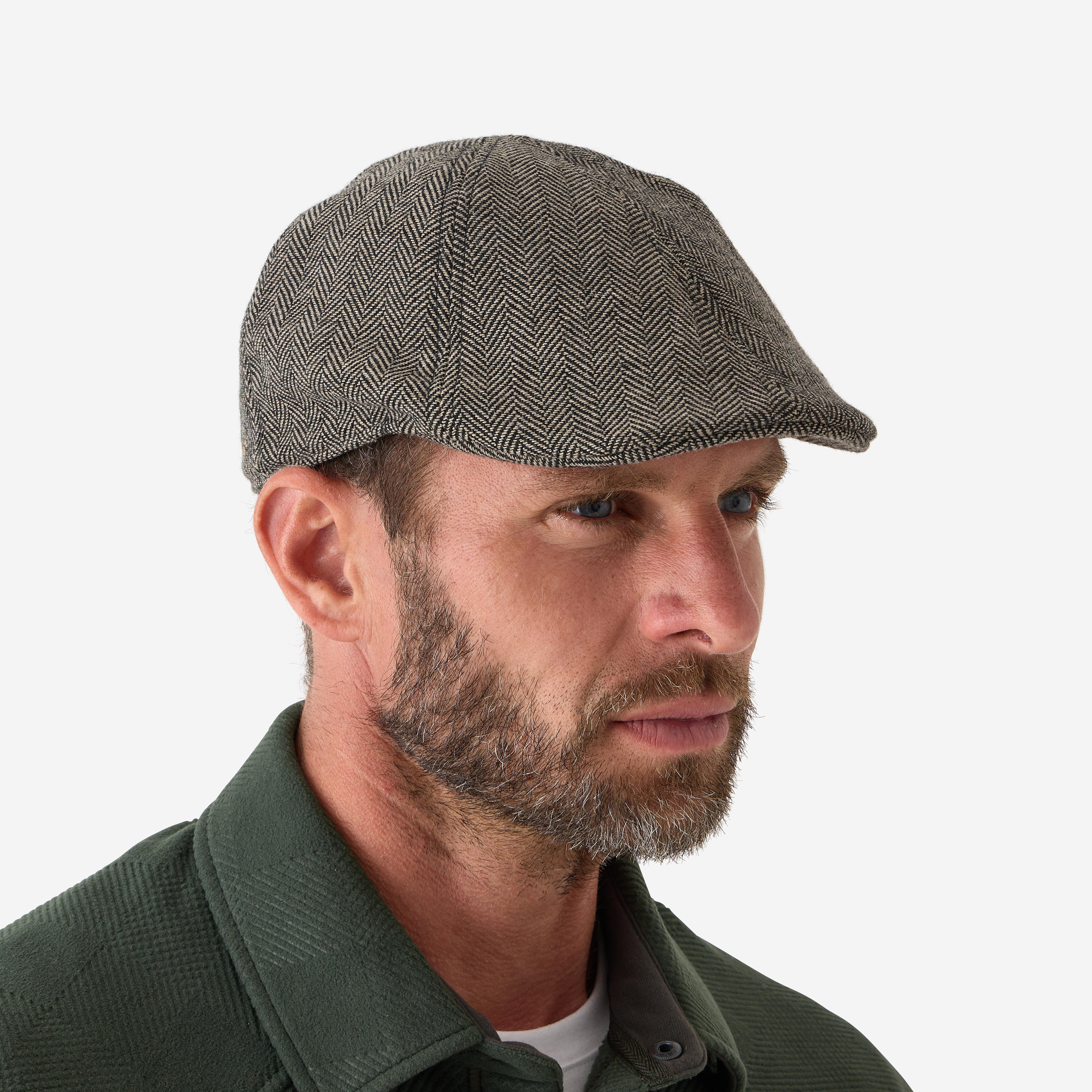 Casquette de chasse plate déperlante homme - SOLOGNAC