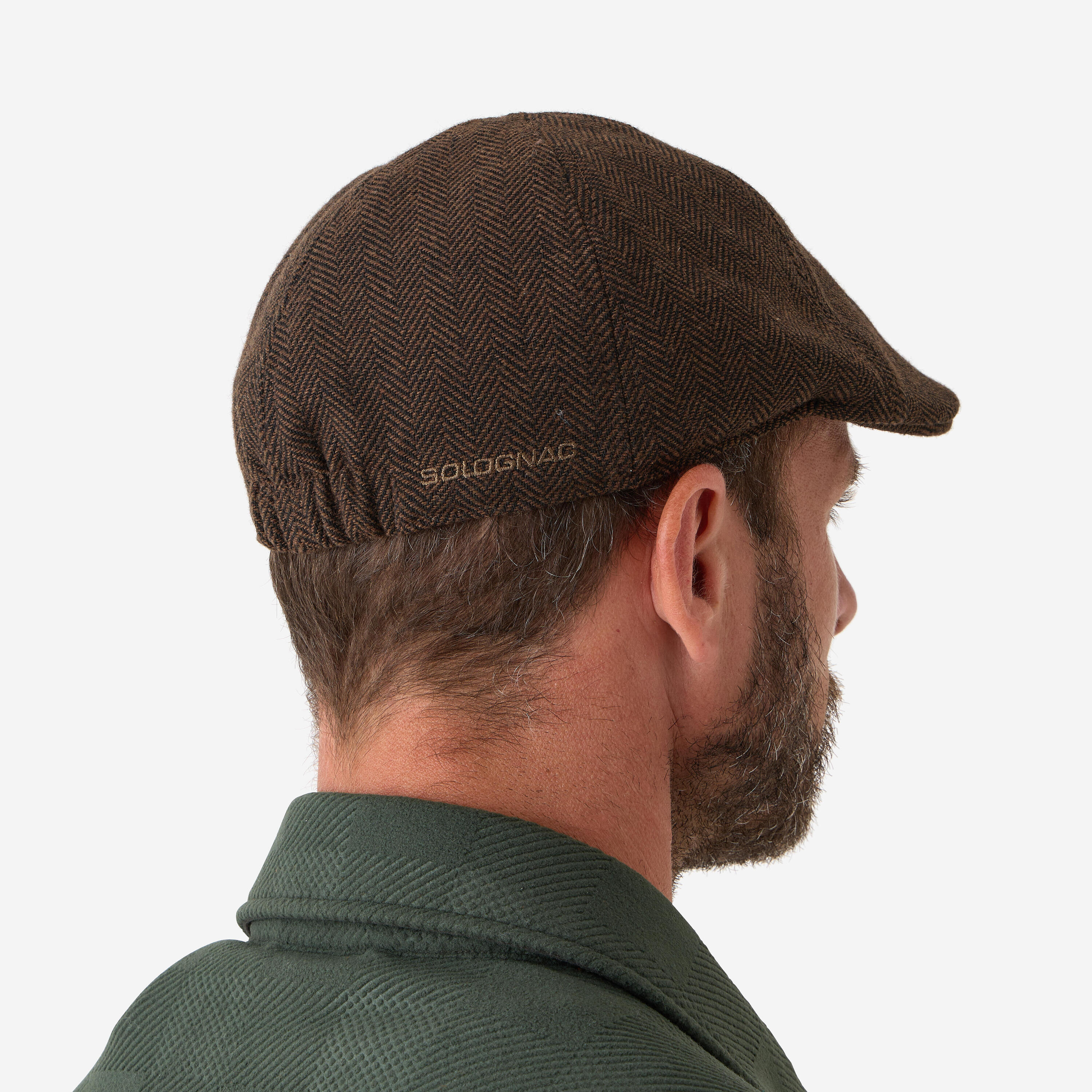 Gorra Plana Solognac 500 Adulto Marrón Perlante 3/3