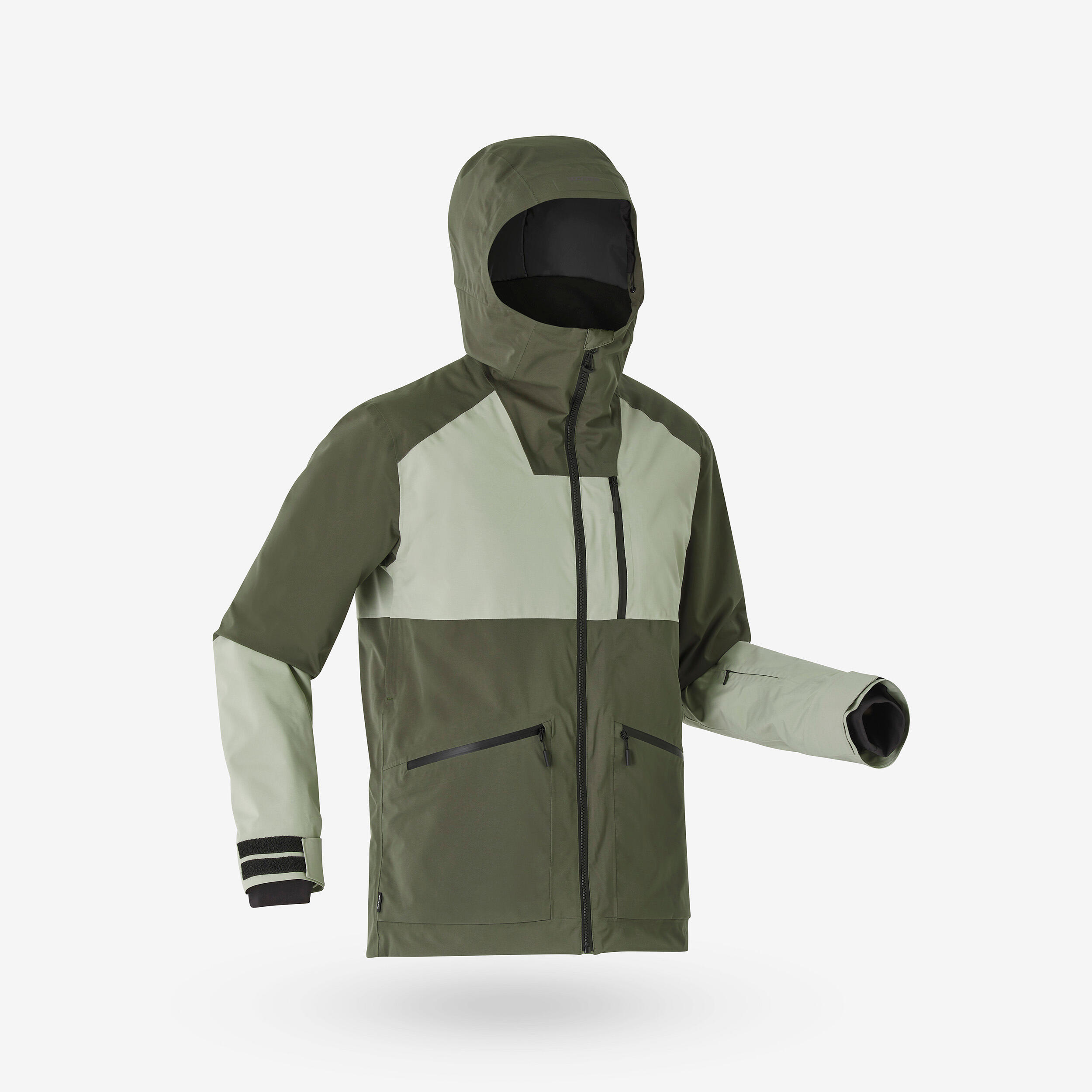 Manteau de ski et planche à neige chaud et respirant homme, 500 AM 13/18