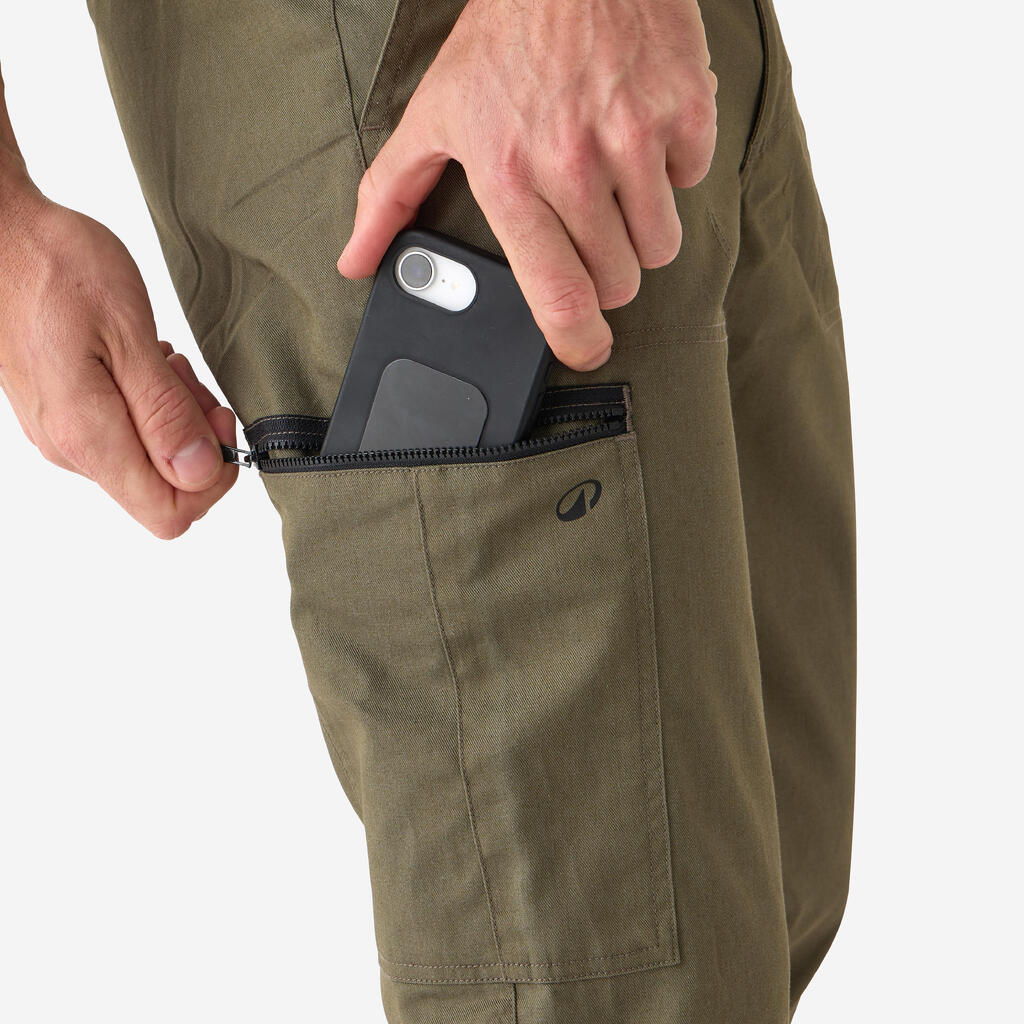 PANTALON RESISTANT STEPPE 100 VERT