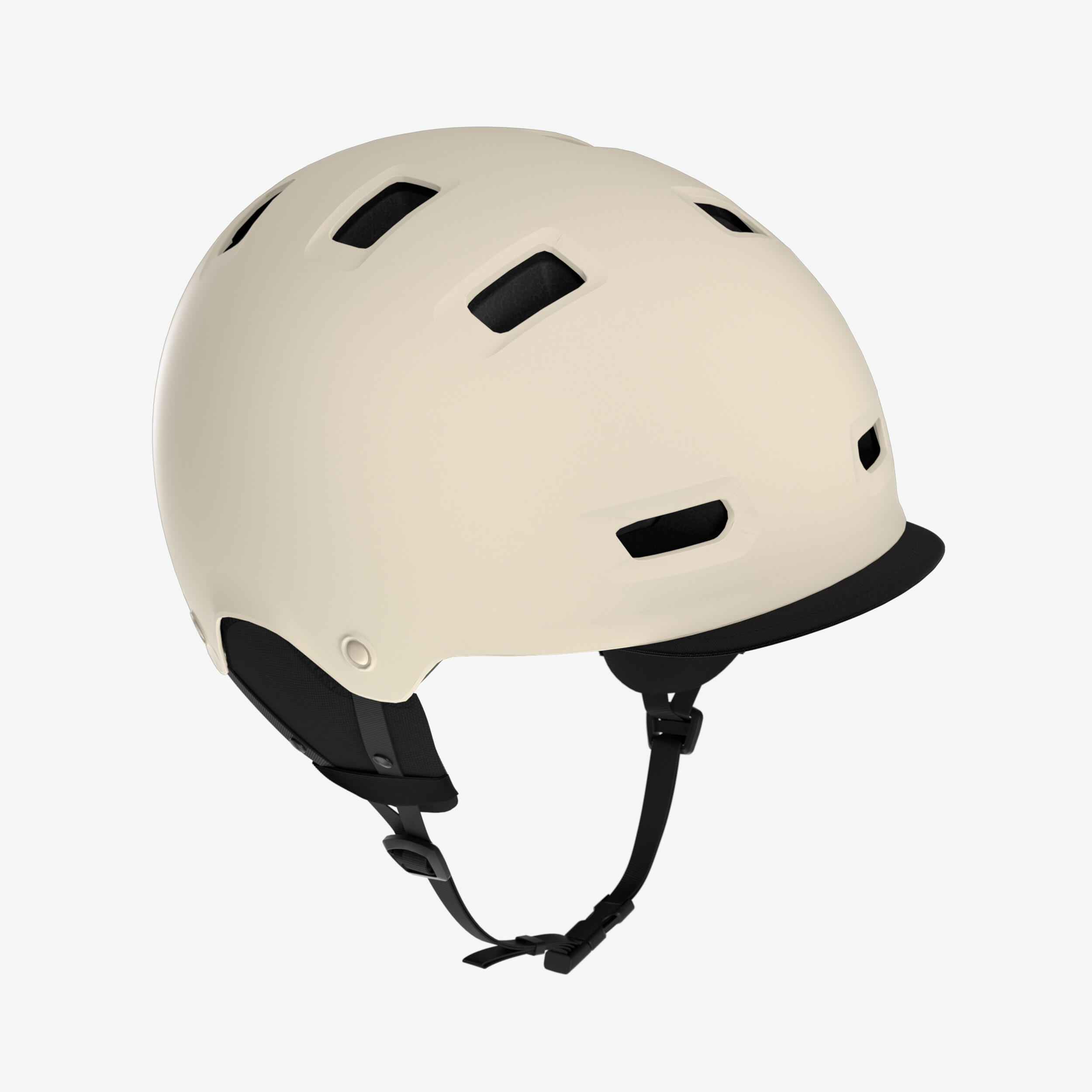 BTWIN Cyklistická prilba 500 misková béžová M 55-59 cm