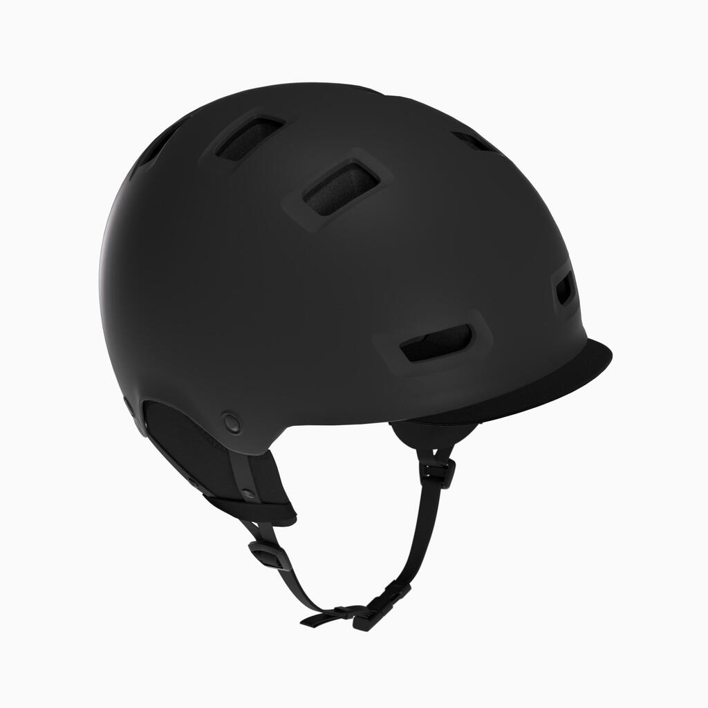 Fahrradhelm City Bowl 500 braun 