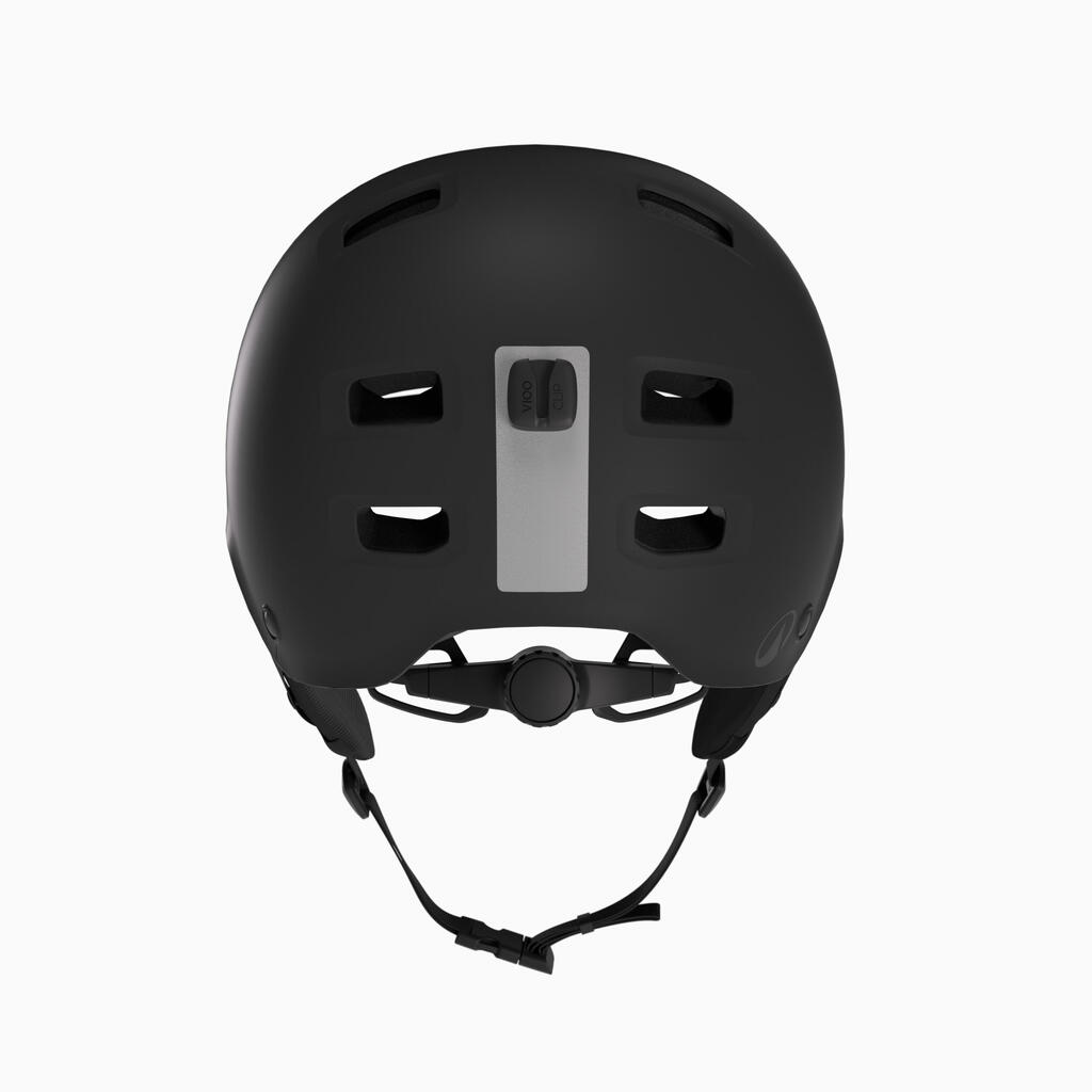 Fahrradhelm City Bowl 500 braun 