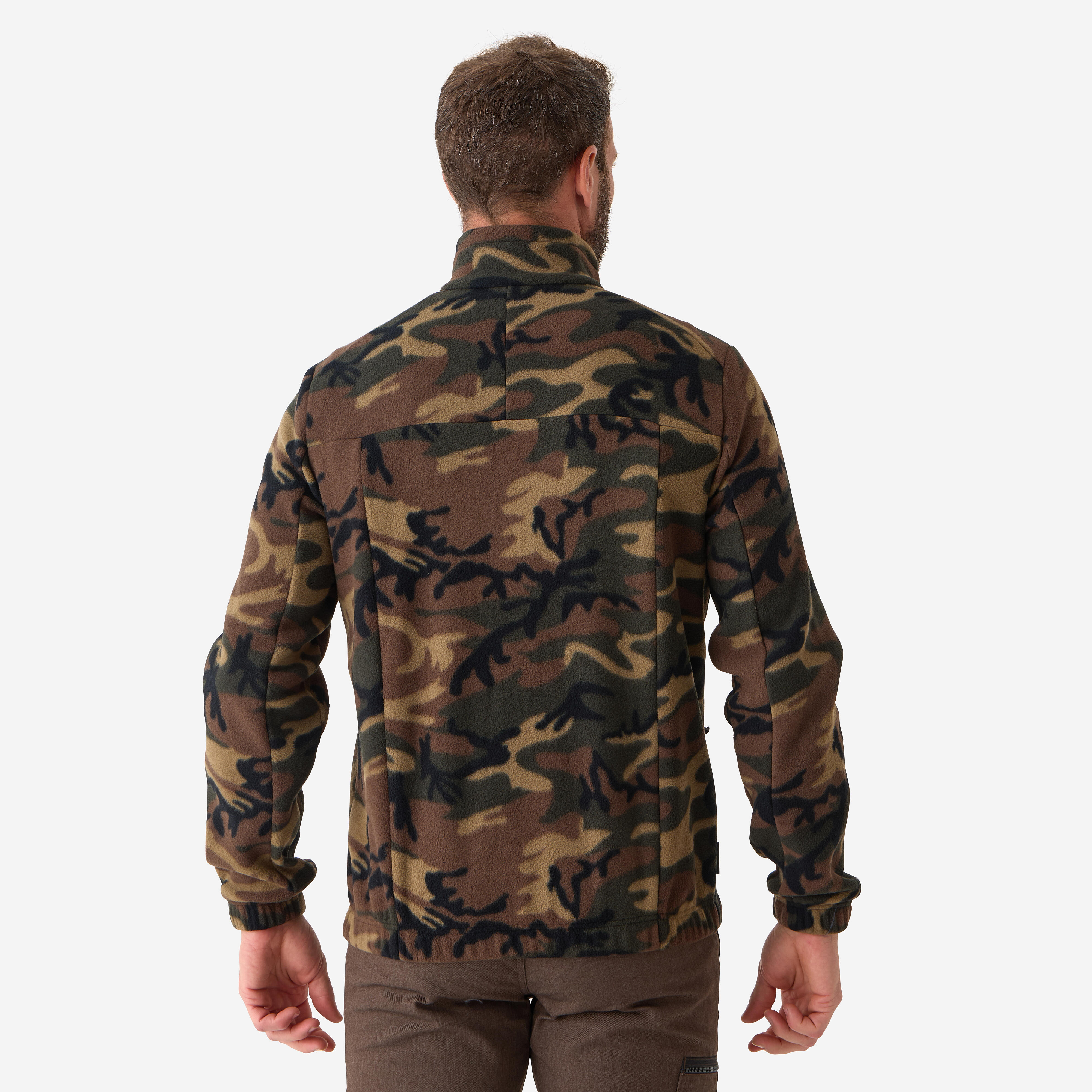 Men's Fleece Hunting Jacket – 500 Camouflage - SOLOGNAC