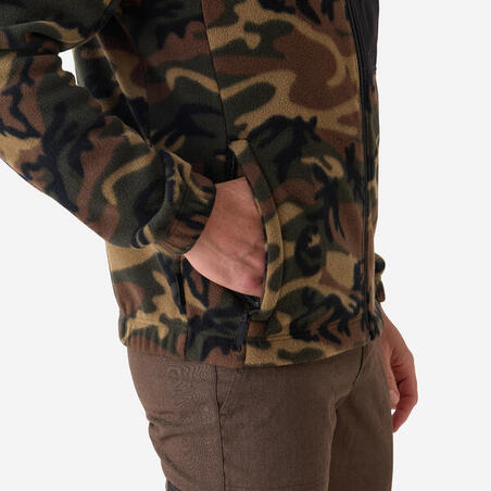 Кофта 500 для полювання з вторинного флісу камуфляж