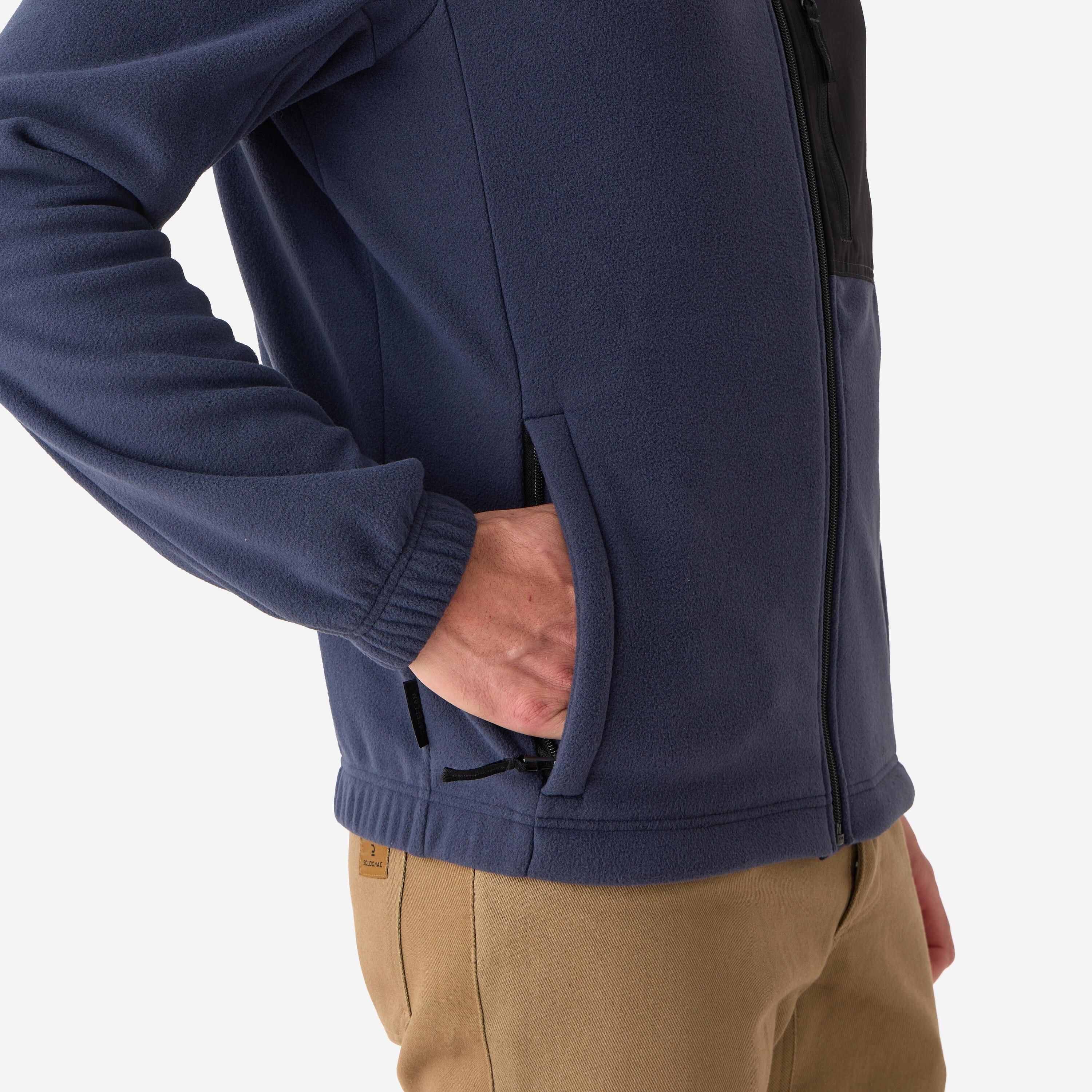 Fleece jas 500 blauw 4/8
