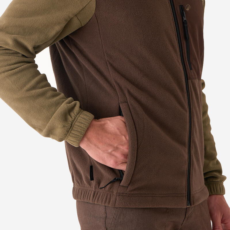 POLAIRE  BI-COLORE MARRON 500