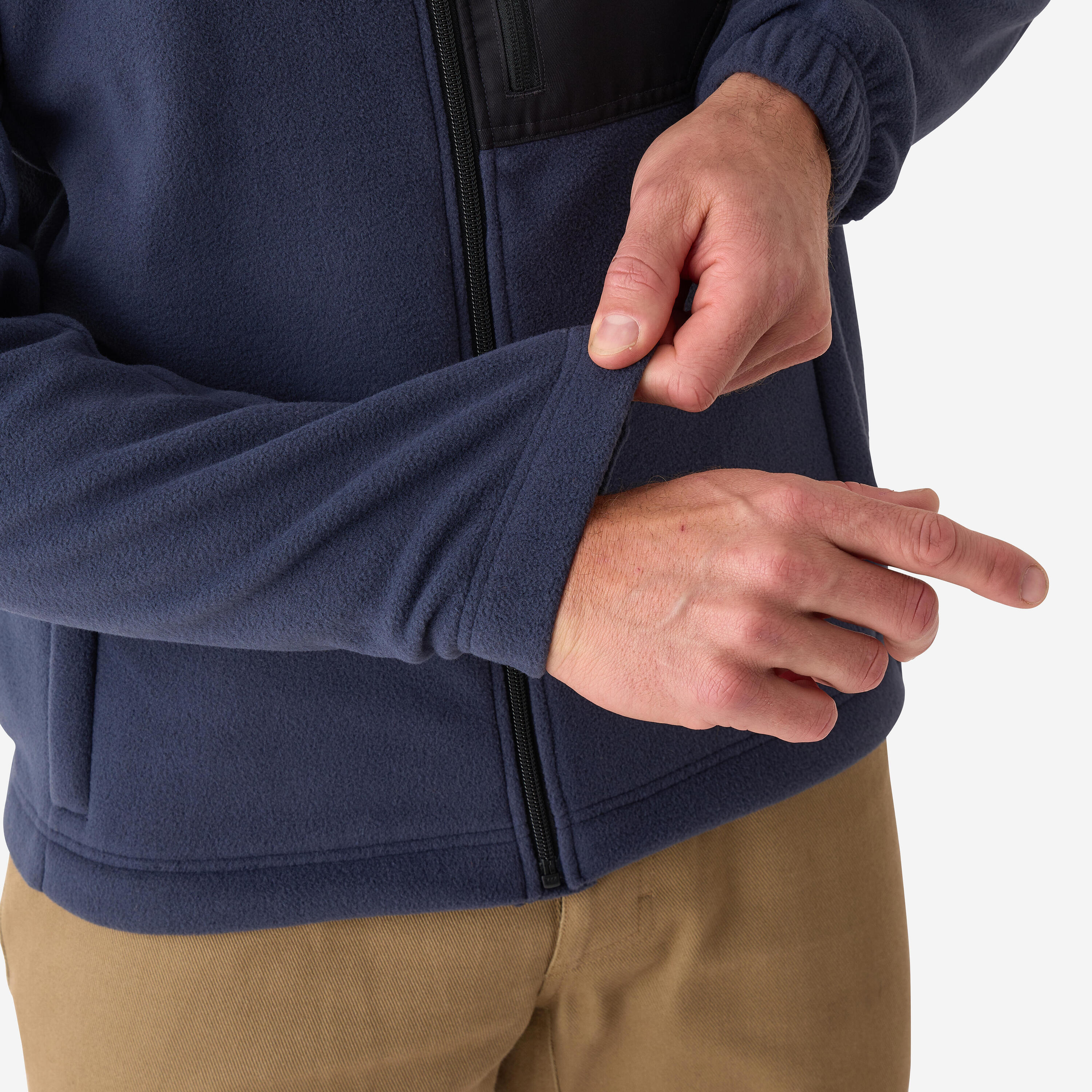 Fleece jas 500 blauw 8/8