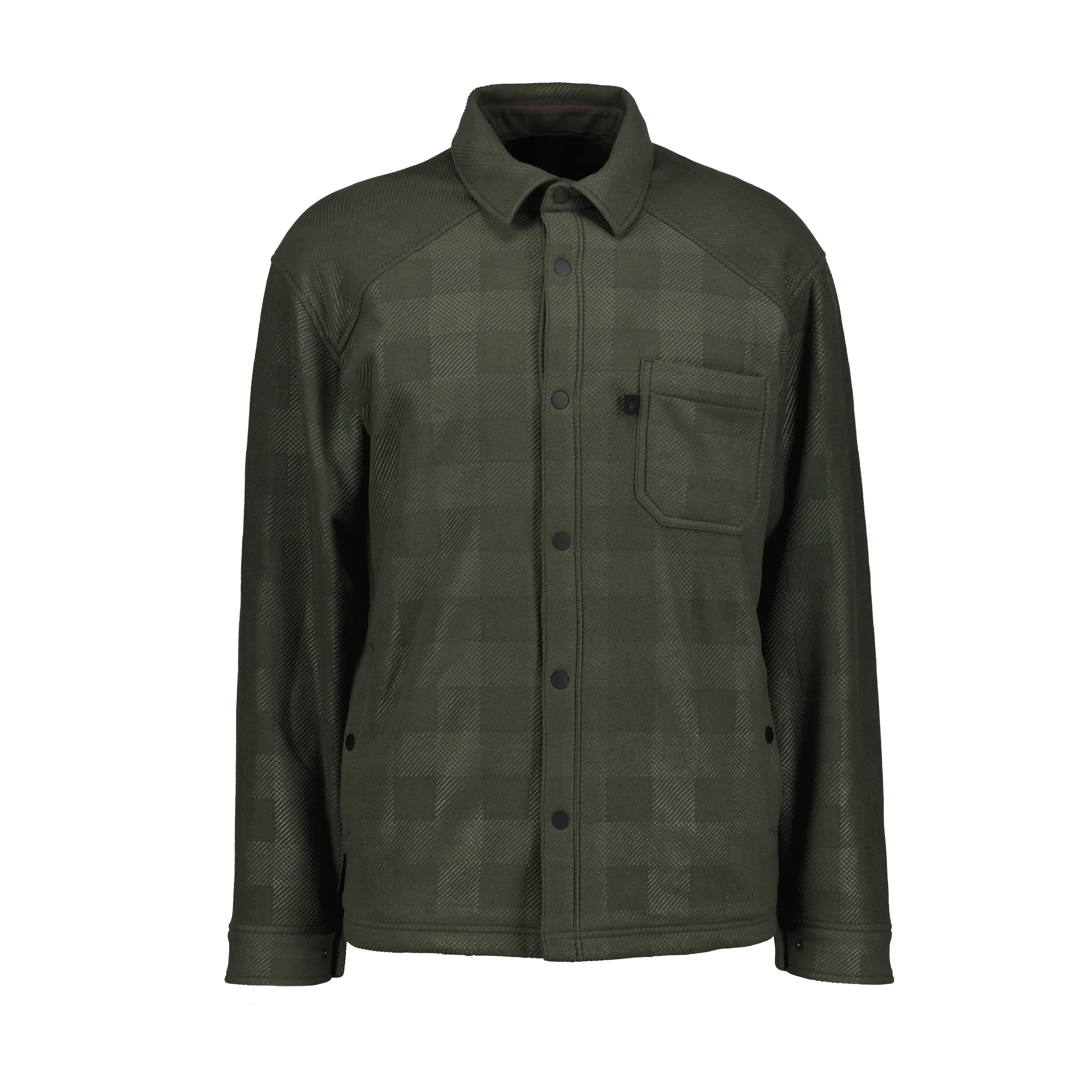 Surchemise de chasse en polaire homme, 100 vert - SOLOGNAC