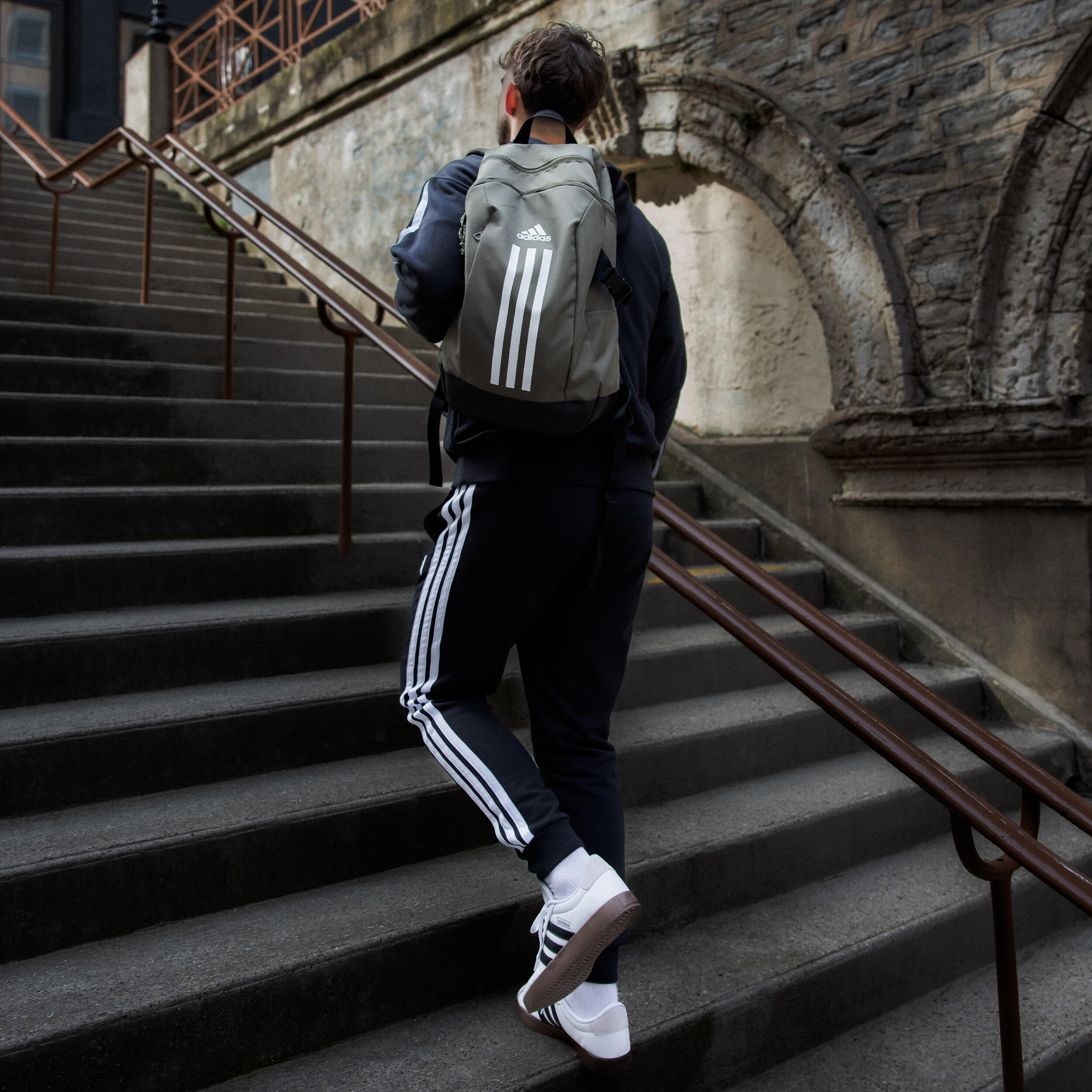 Joggingbroek voor heren katoen 6/8
