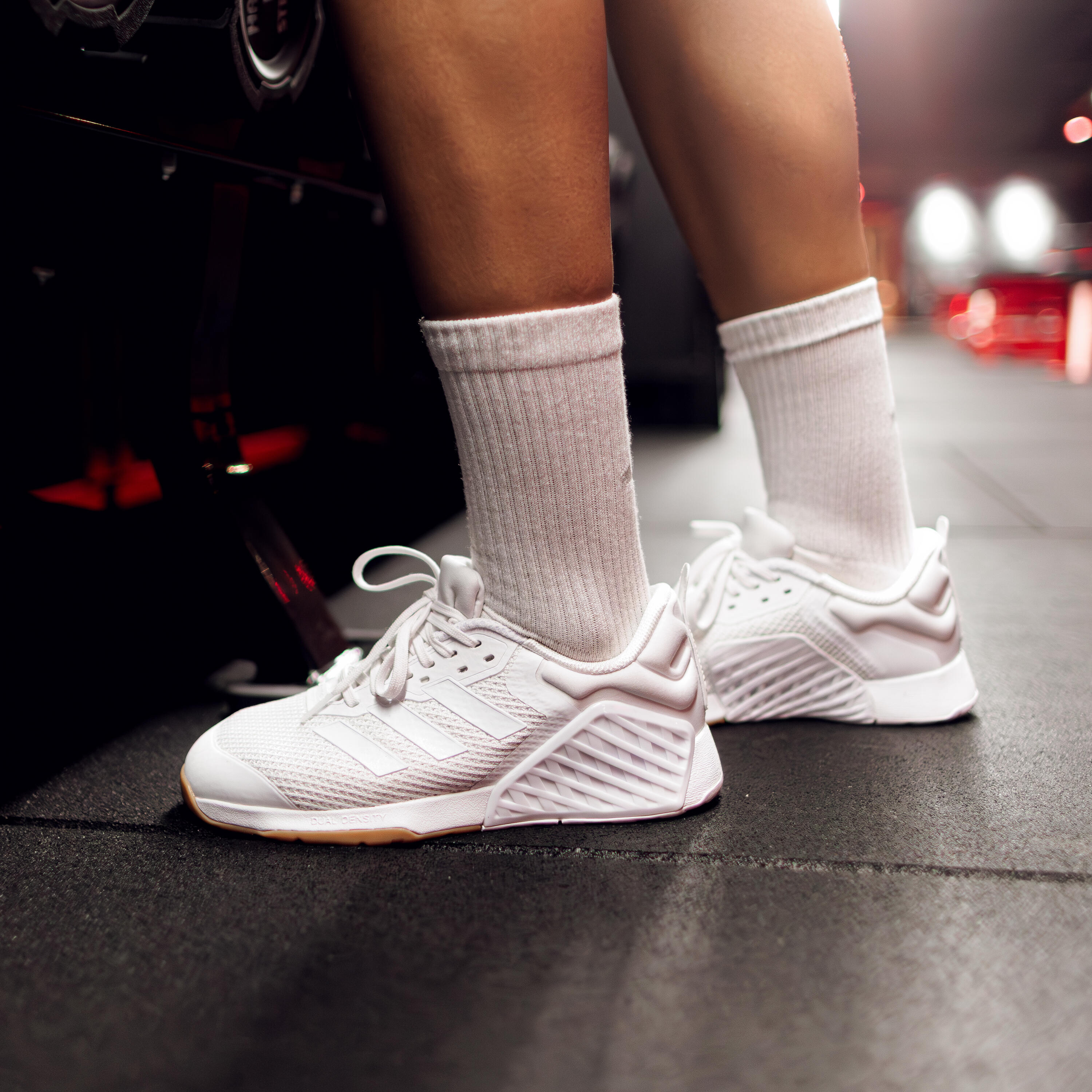 Sneakers ADIDAS donna palestra DROPSET bianche 8/12