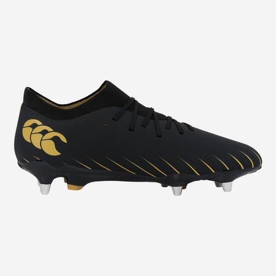 Chaussures de rugby adulte - Canterbury Speed Falcon Pro SG noir et or