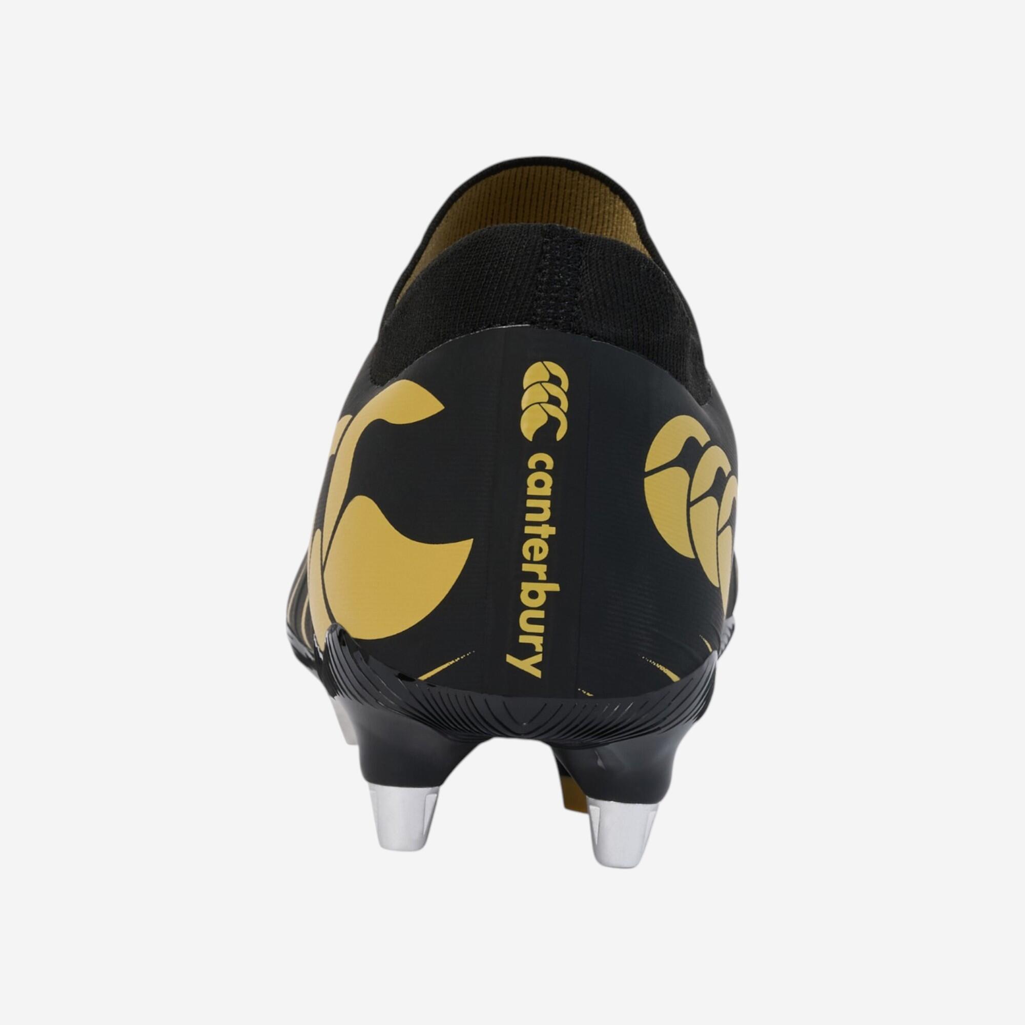 Chaussures de rugby adulte - Canterbury Speed Falcon Pro SG noir et or 3/9