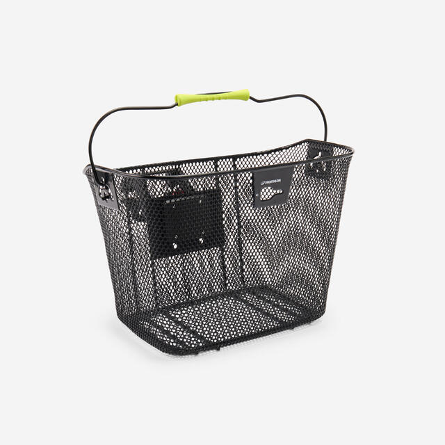 Cesto de Bicicleta Frente 500, 12 Litros, Guiador 22,2-31,8 mm