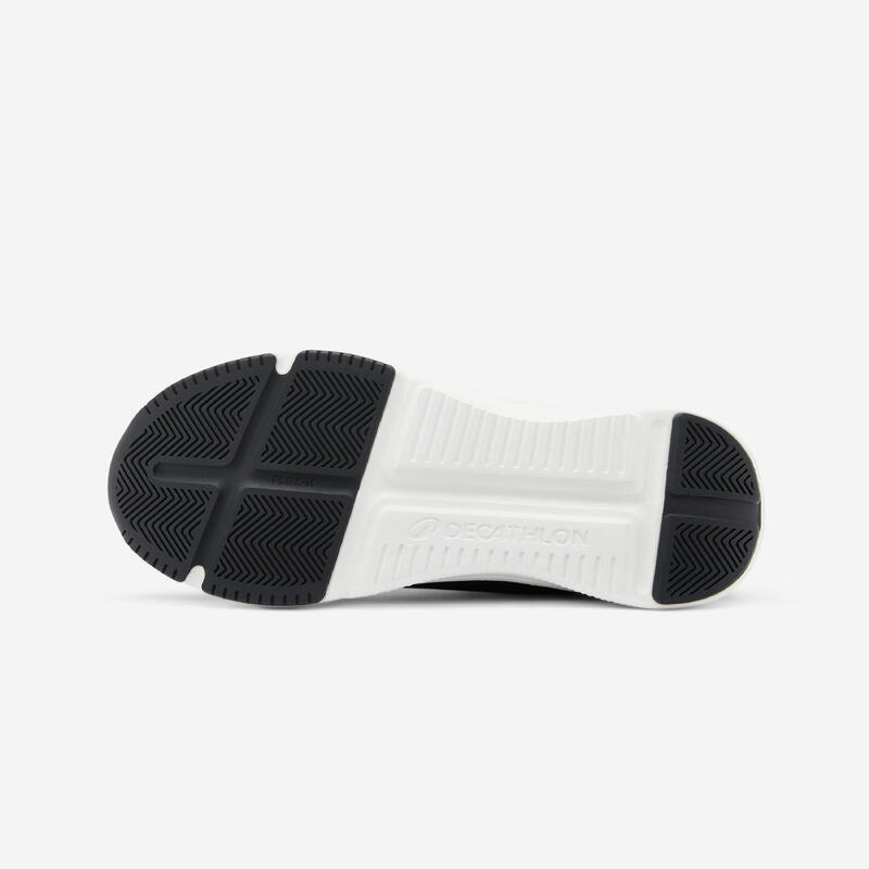 Erkek Spor Ayakkabı - Siyah/Beyaz - Essential Icon