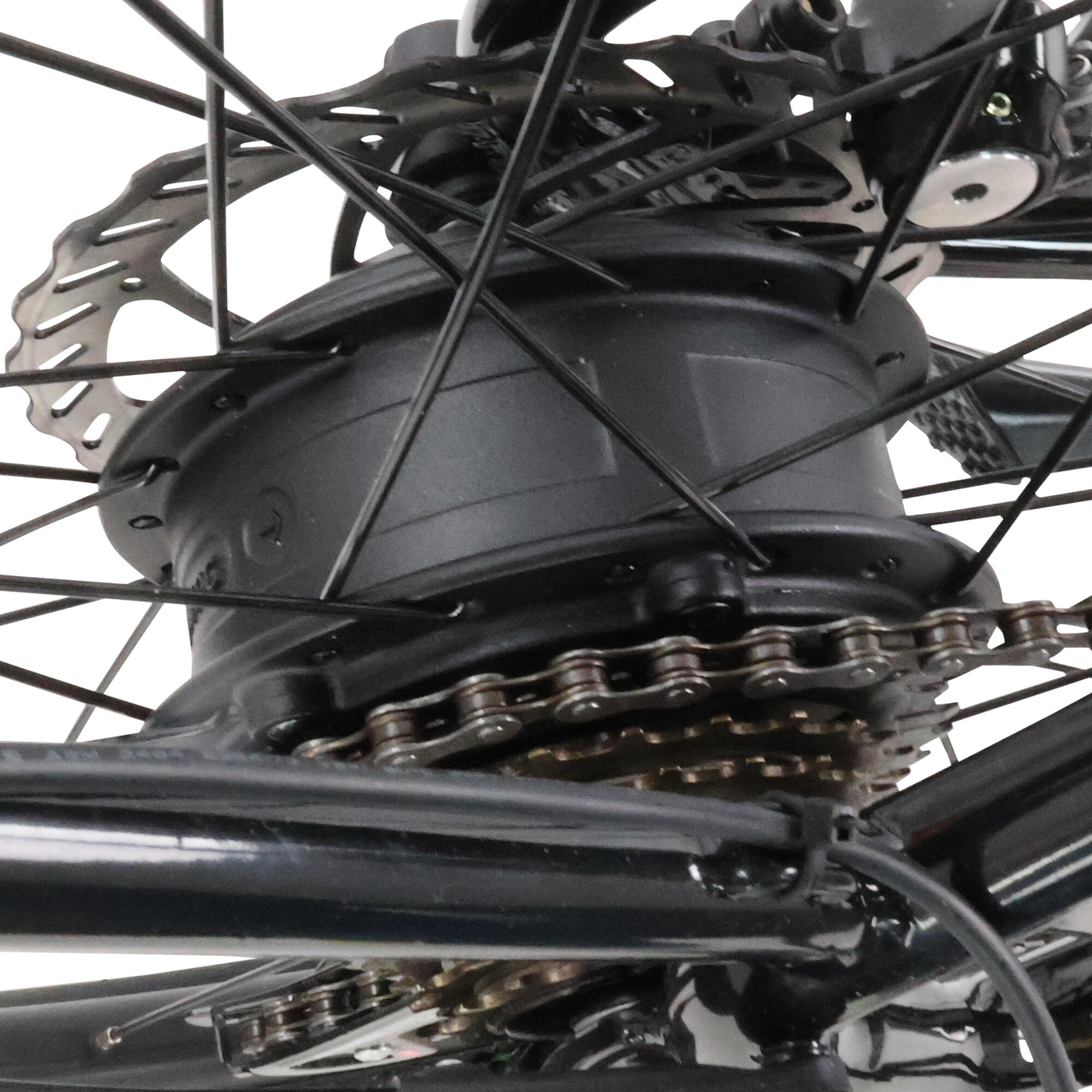 Bici elettrica a pedalata assistita da città e-bike Everide E 5000 nera 6/9