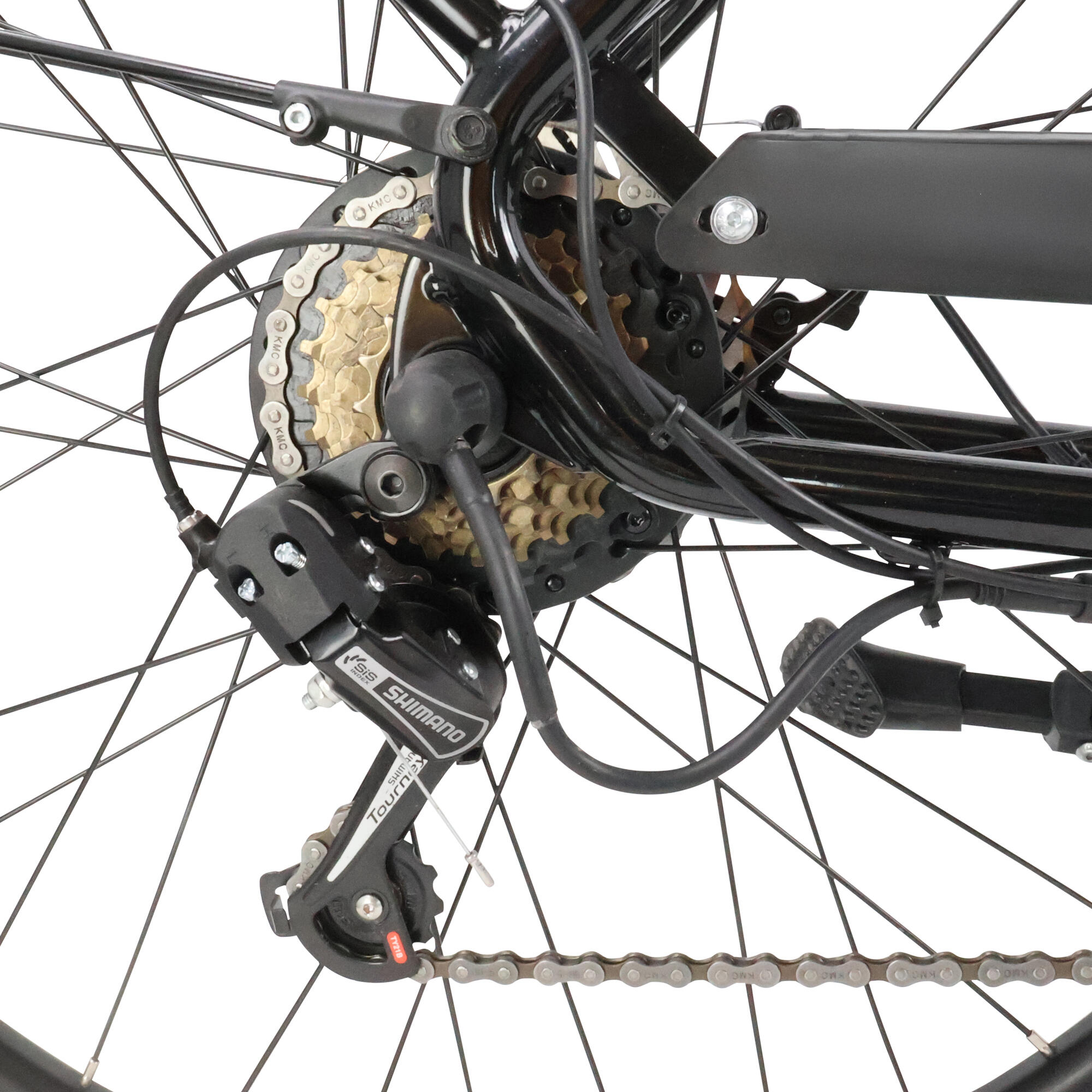 Bici elettrica a pedalata assistita da città e-bike Everide E 5000 nera 3/9