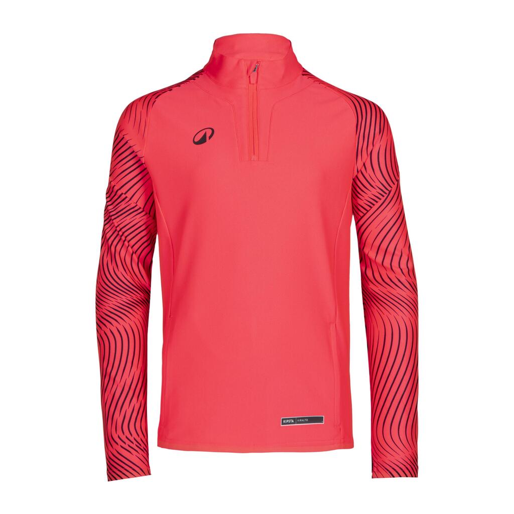 Kids' 1/2 Zip Sweatshirt Club Wavy - Neon Pink/Black