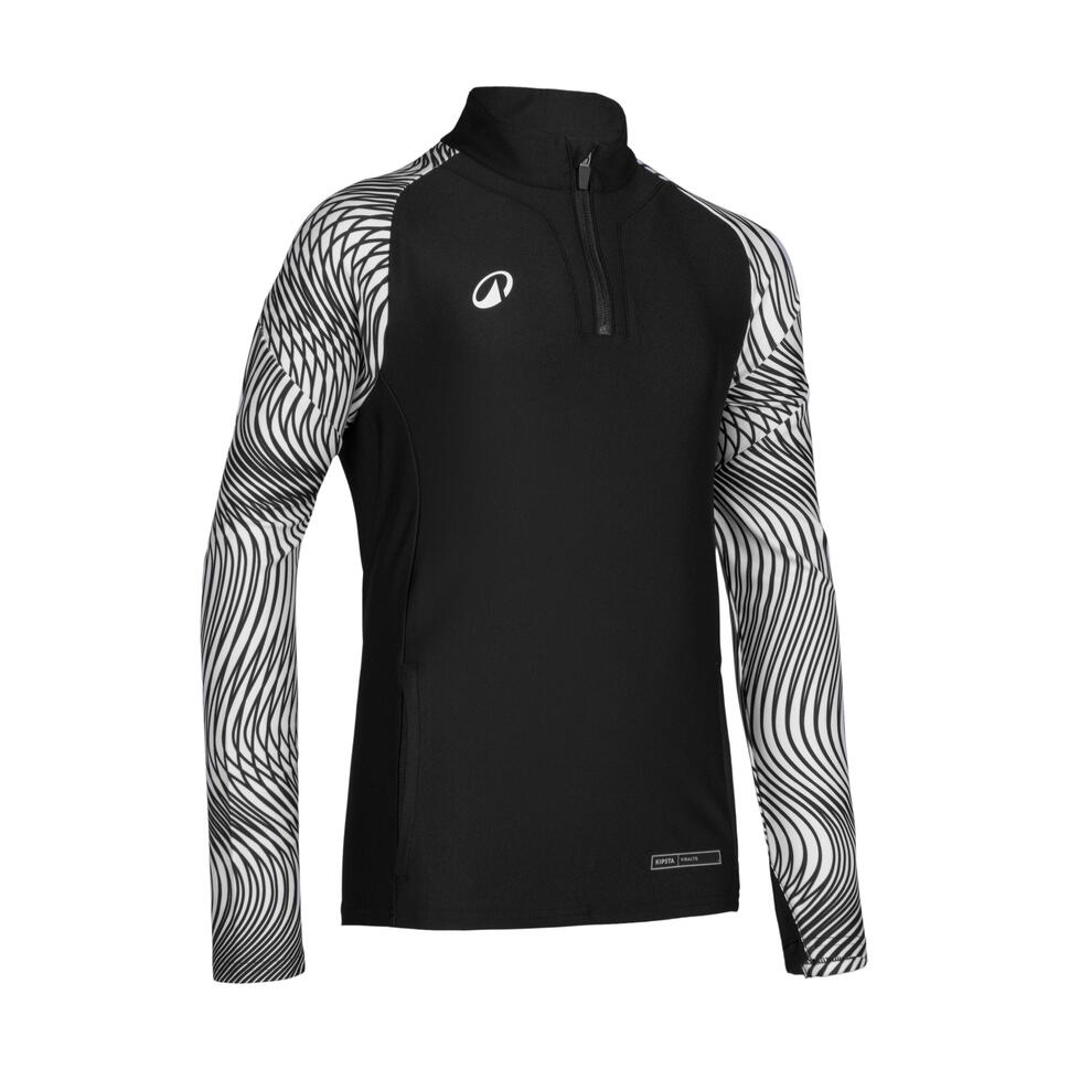 Bluza piłkarska dla dzieci Kipsta Viralto Wavy Club na krótki suwak